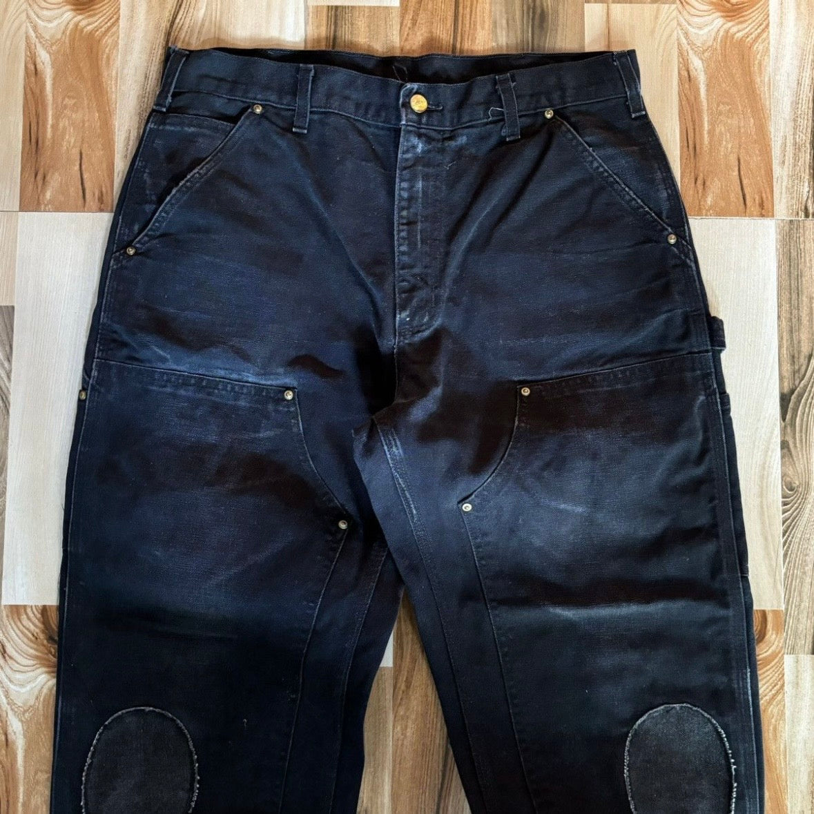 Vintage Carhartt Double Knee Pant B01 BLK 34