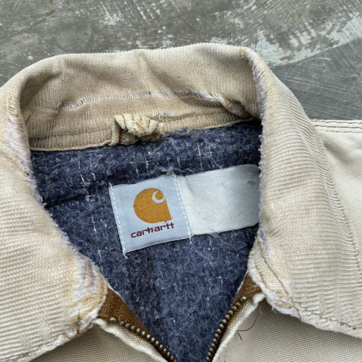 Vintage 90s Faded Carhartt Detroit Jacket BRN M/L