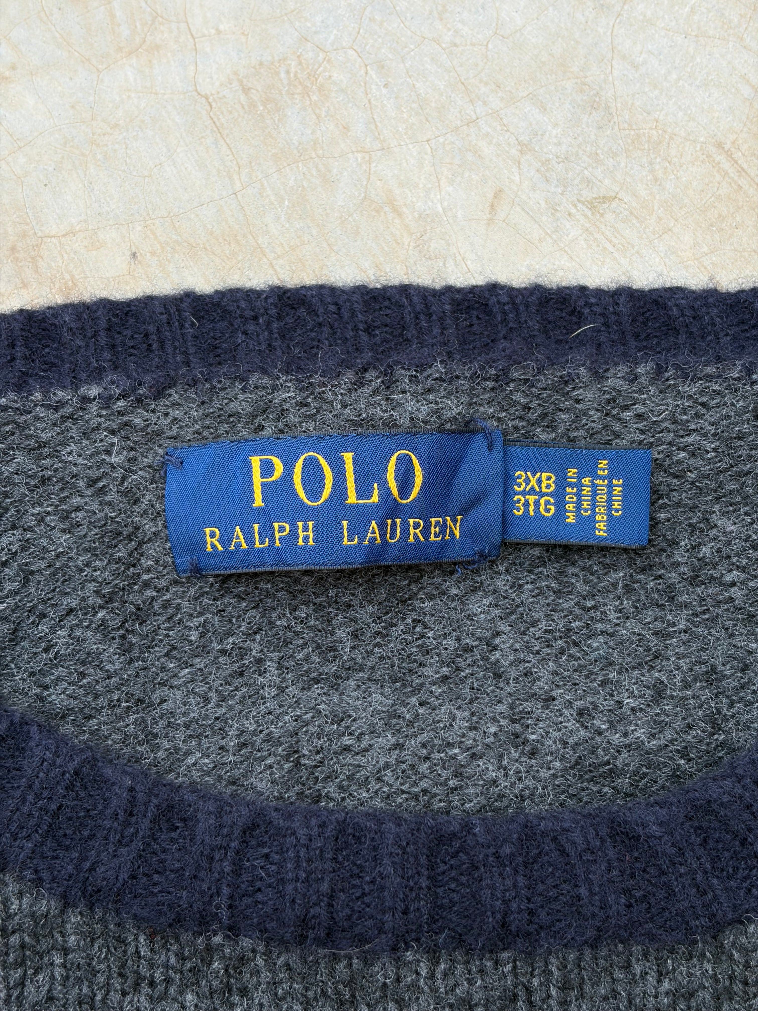 Vintage 00s Polo Ralph Lauren Mascot Knit Sweater 2XL