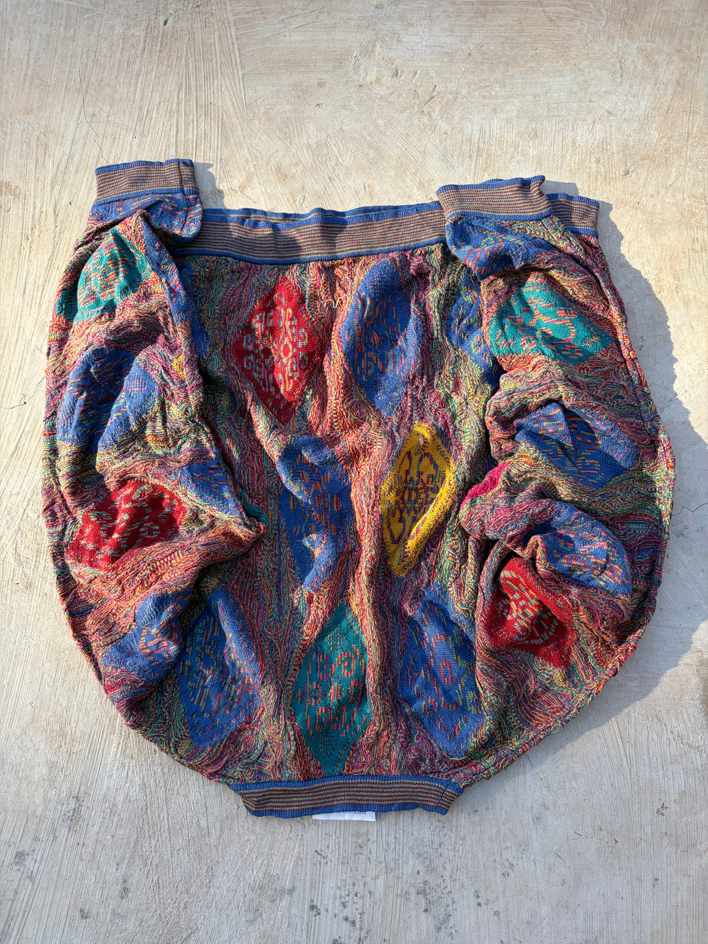 Vintage 90s COOGI Australia Mercerised Cotton Textured Knit Sweater Size SS