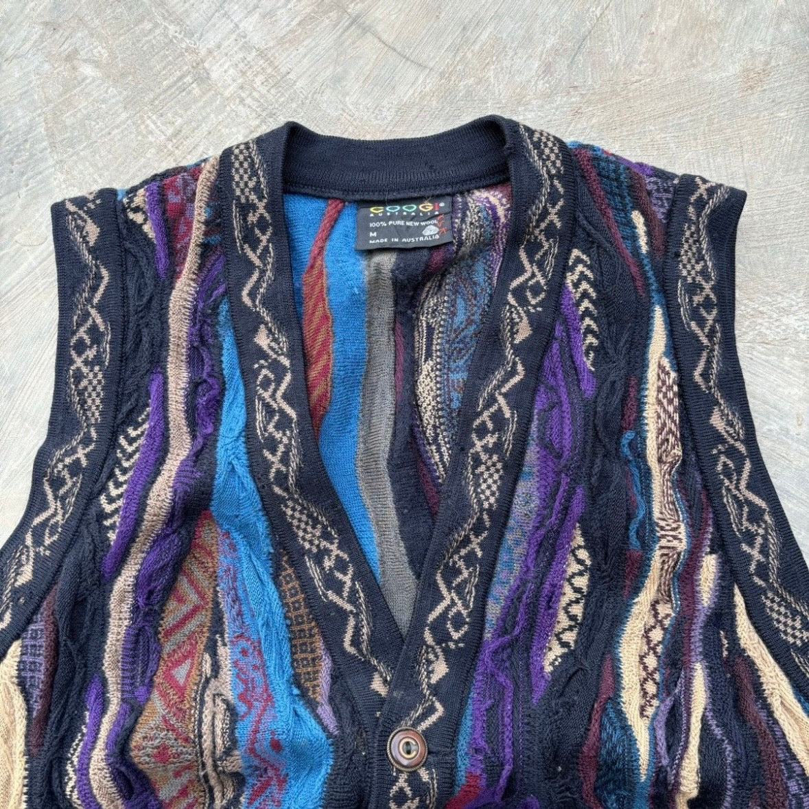 Vintage 90s Coogi Vest Knitwear L