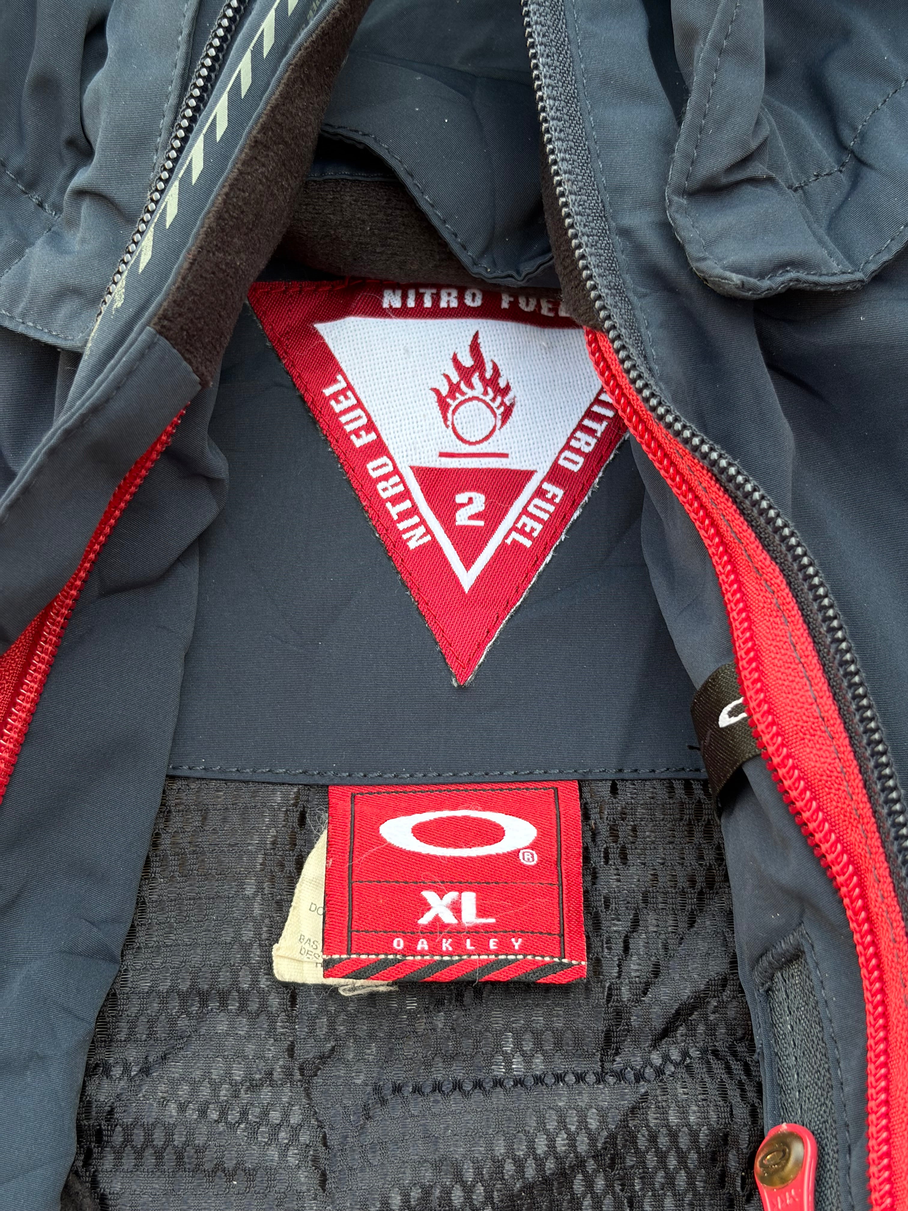 Vintage 2006 Oakley Nitro Fuel 2 Technical Jacket Navy XL