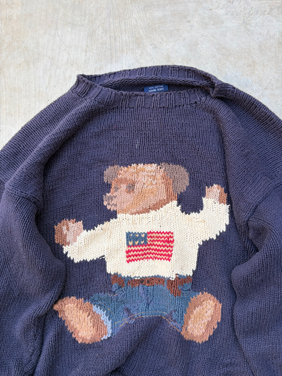 90s Polo Ralph Lauren Polo Bear Sweater M/L