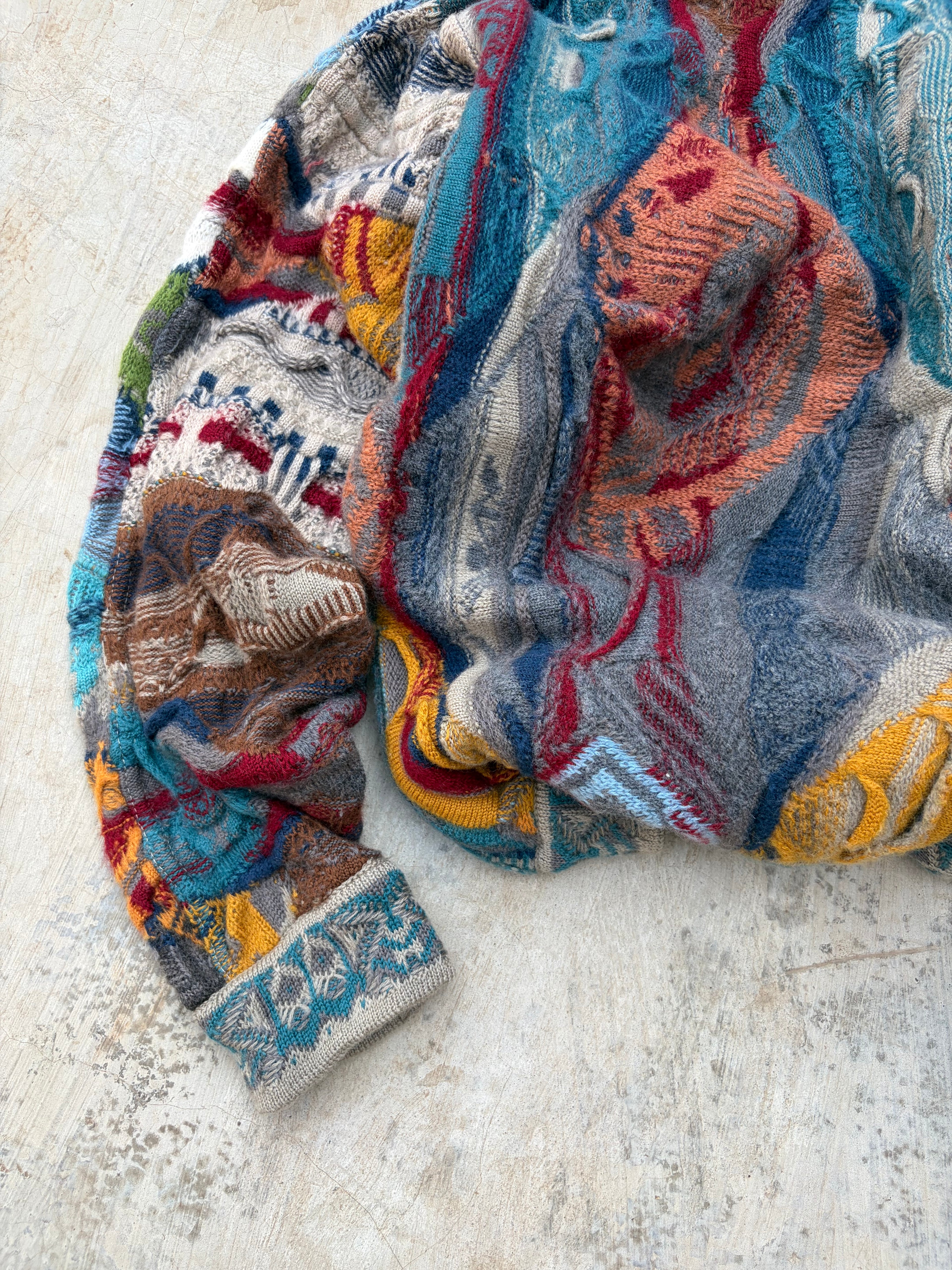 Vintage 90s Coogi 3D Knit Sweater S