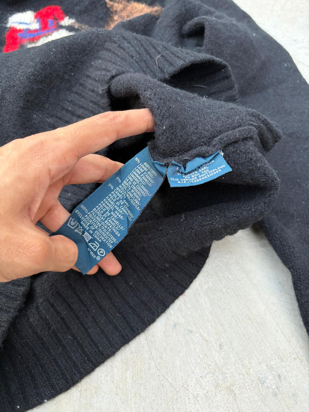 Rare Vintage Polo by Ralph Lauren Equestrian Sweater – Polo Sport Horse Knit S/M