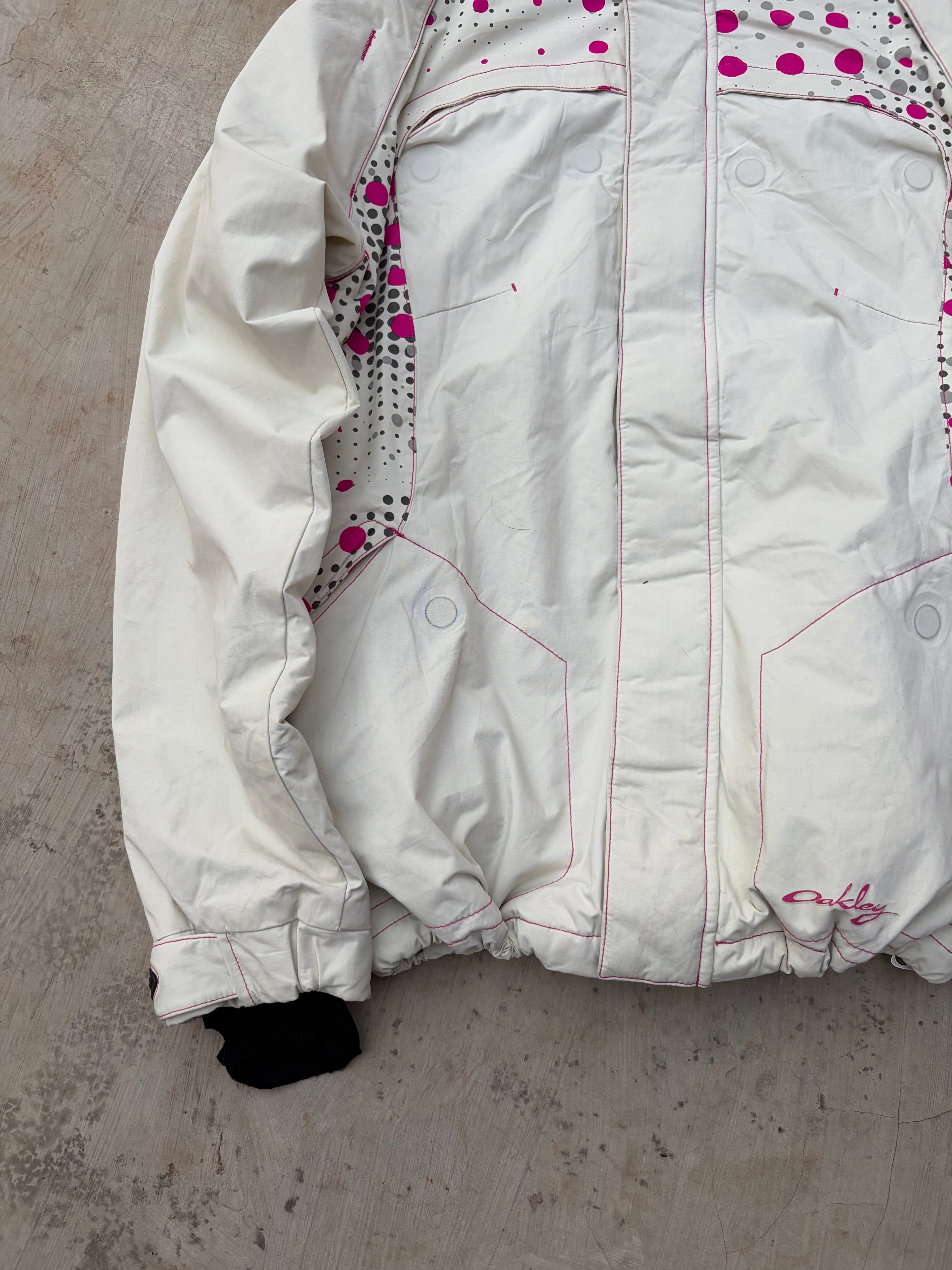 Vintage 00s Oakley Road Fuel Snow Insulated Jacket Polka Dot Panel M