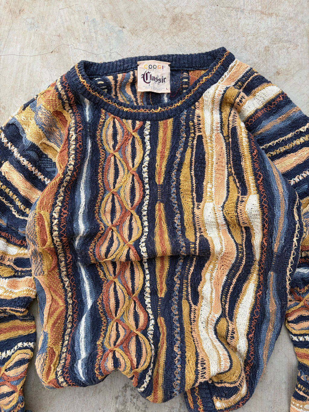 Vintage 90s Coogi Classic 3D Knit Sweater L