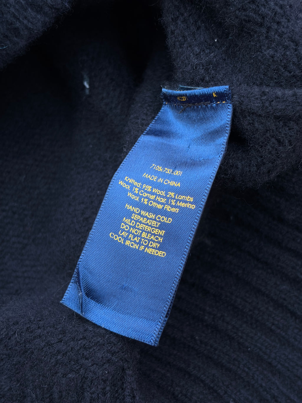 Vintage 00s Polo Ralph Lauren Ski-Bear Knit Sweater L