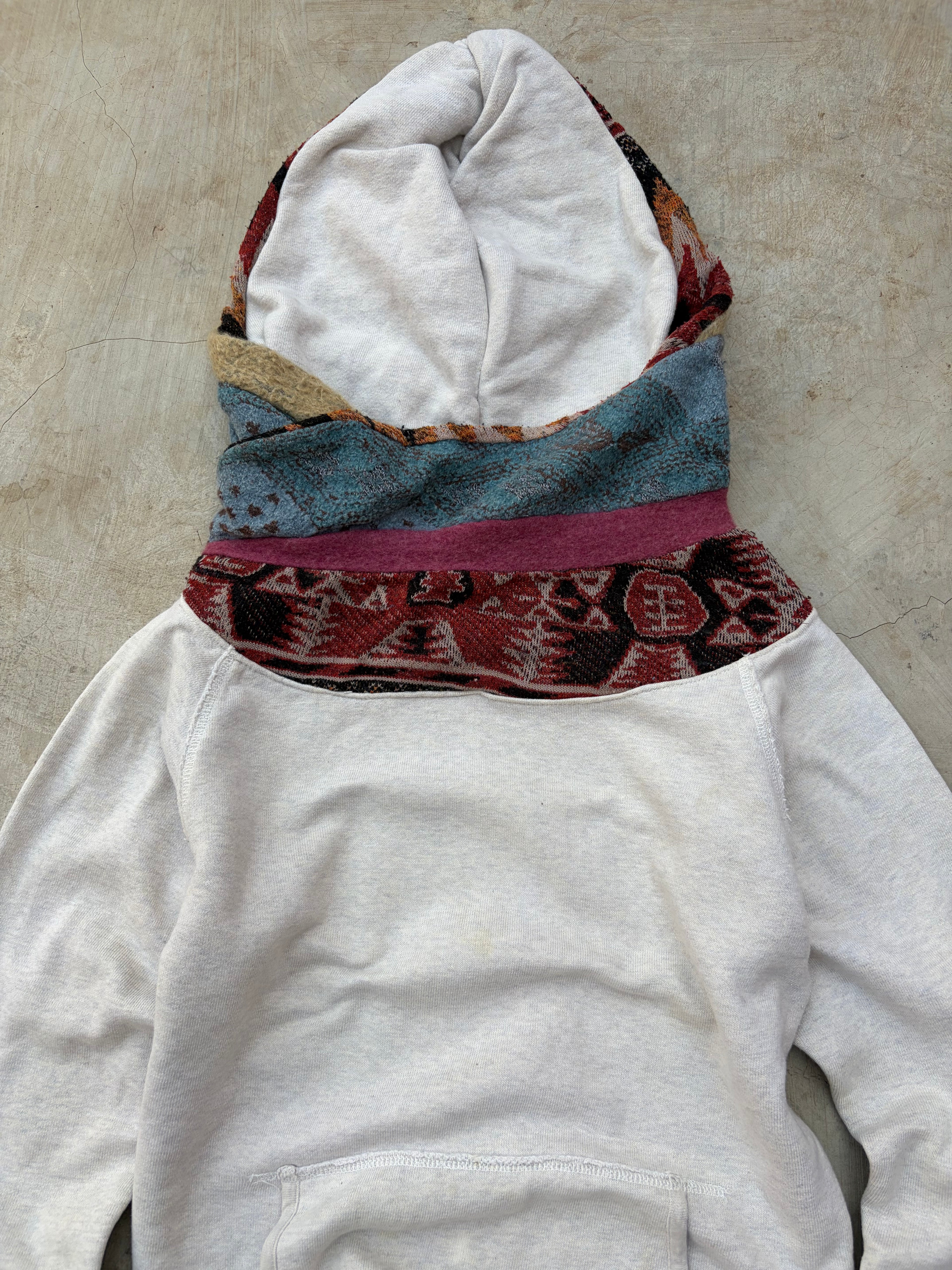Vintage 00s Kapital Native Navajo Blanket Fleece Hoodie XS