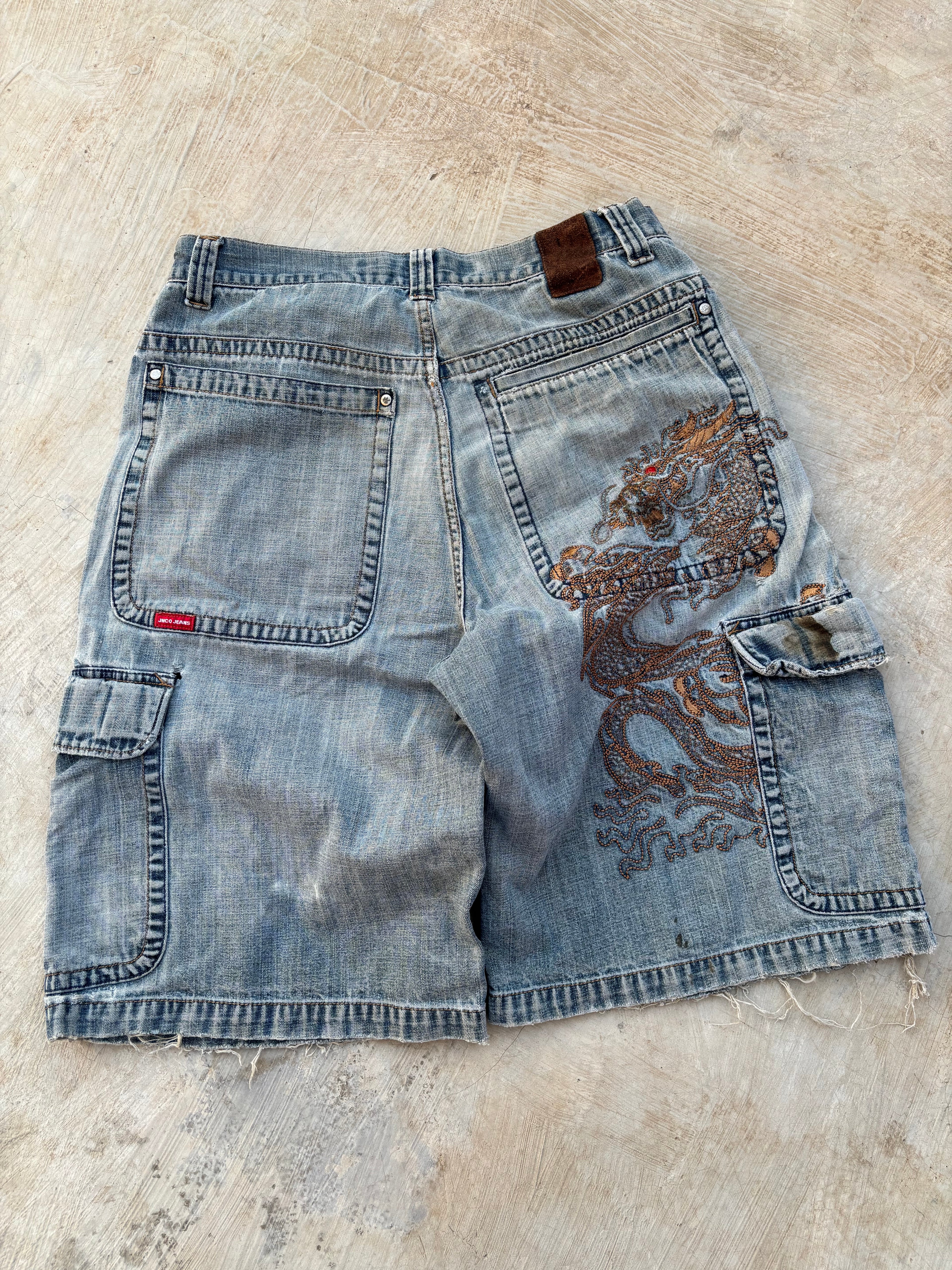 Vintage 90s Jnco Dragon Jorts 34