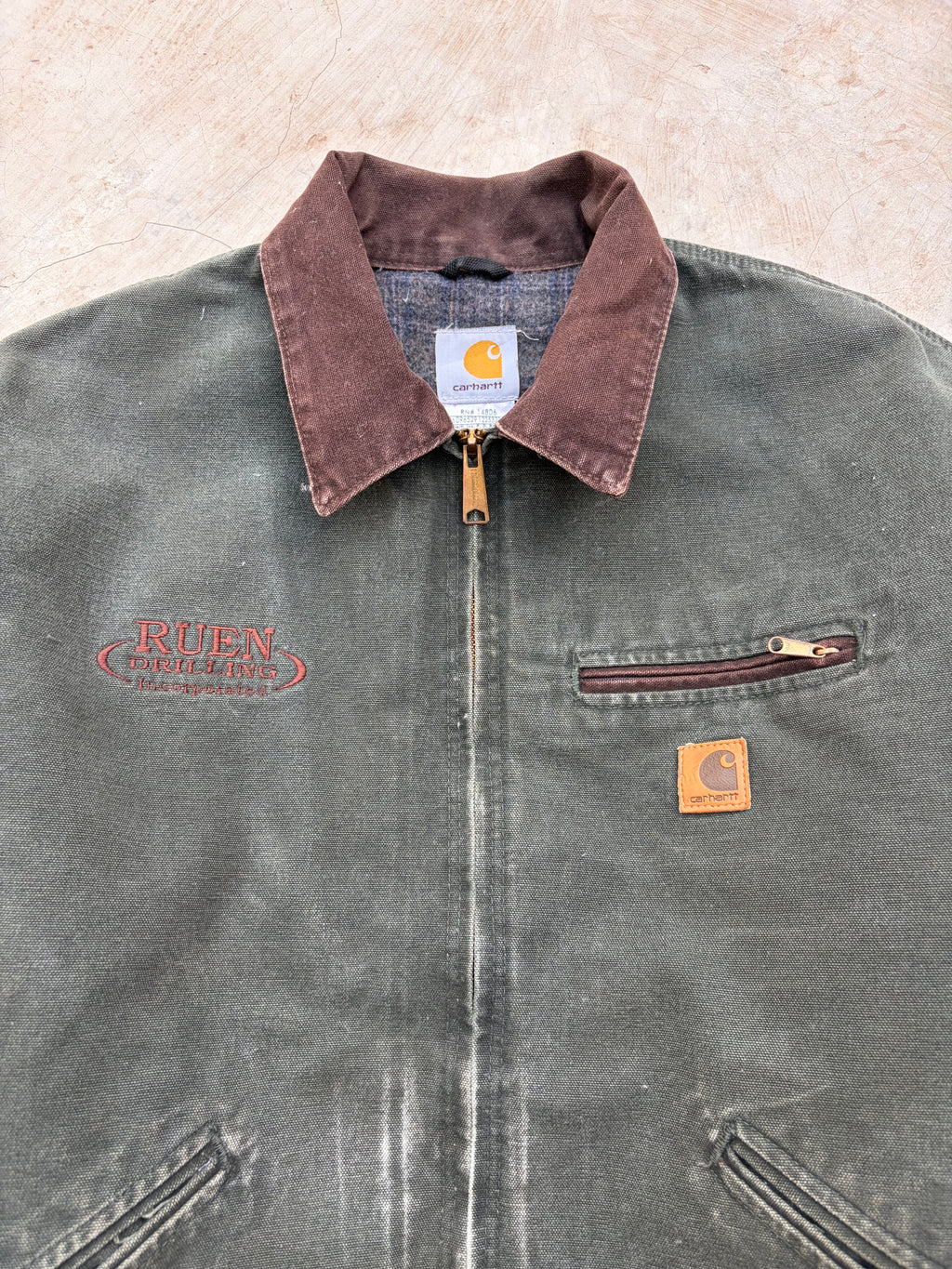 Vintage 00s Carhartt Detroit Jacket J97 MOS XL