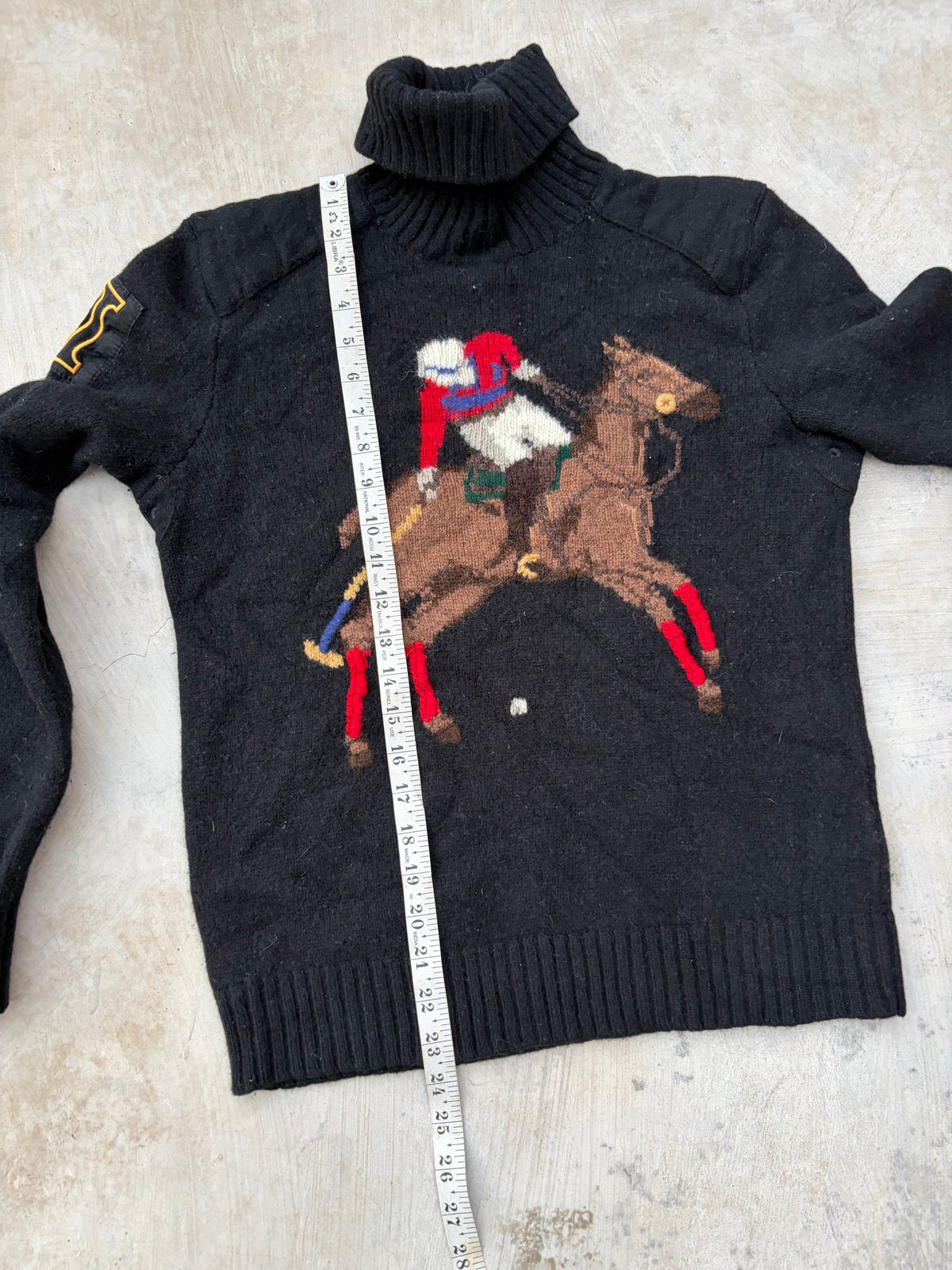 Rare Vintage Polo by Ralph Lauren Equestrian Sweater – Polo Sport Horse Knit S/M