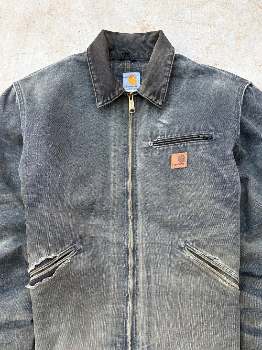 Vintage 00s Sunfaded Carhartt Detroit Jacket J97 PTL L