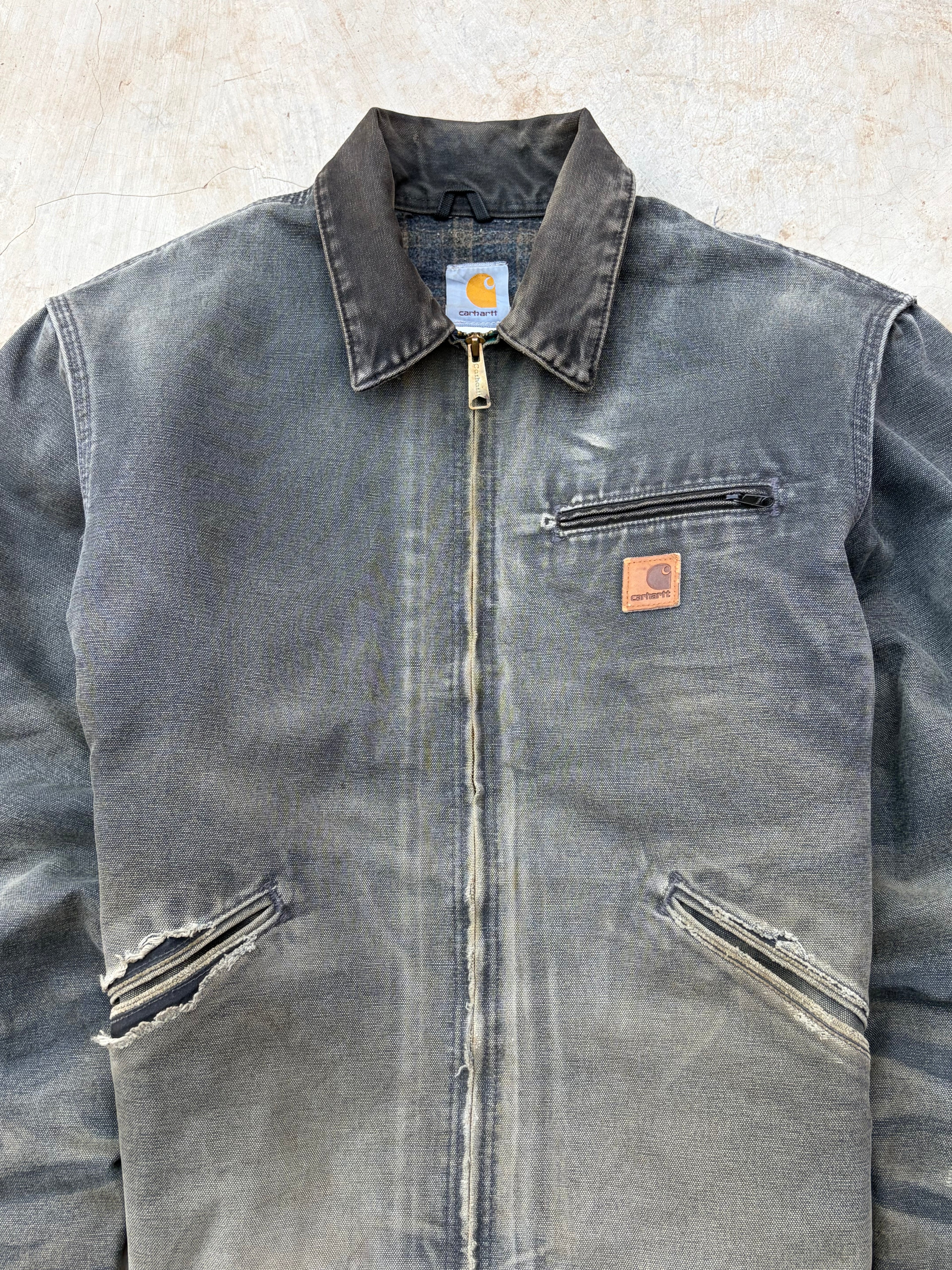 Vintage 00s Sunfaded Carhartt Detroit Jacket J97 PTL L