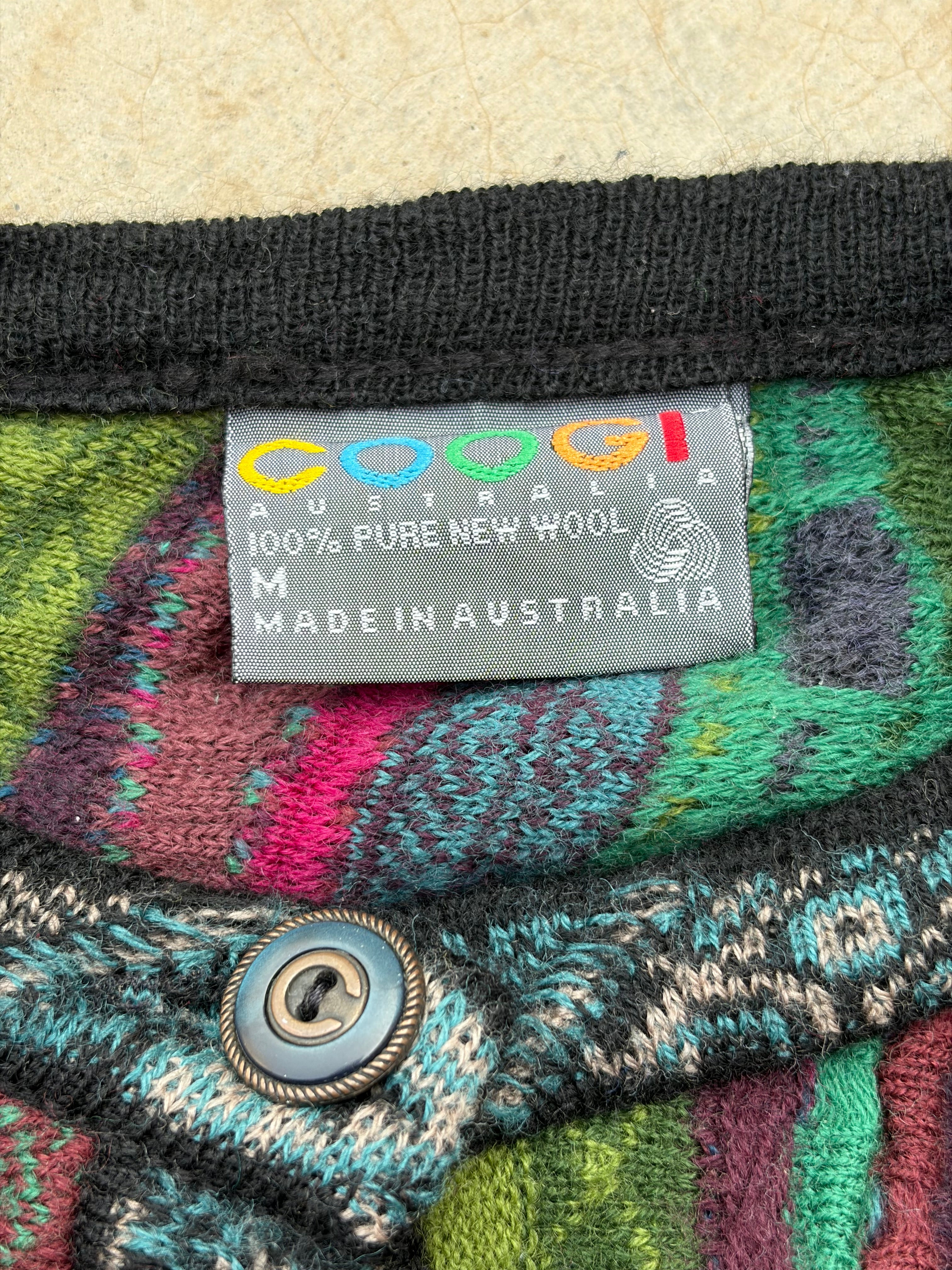 Vintage 90s Coogi Cardigan M