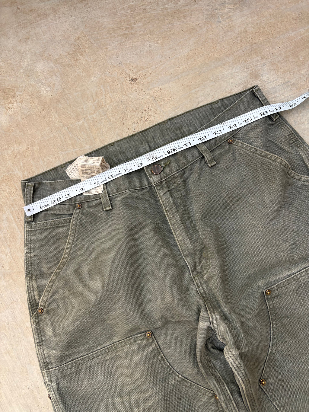Vintage Sunfaded Bootcut Carhartt Double Knee pants 33