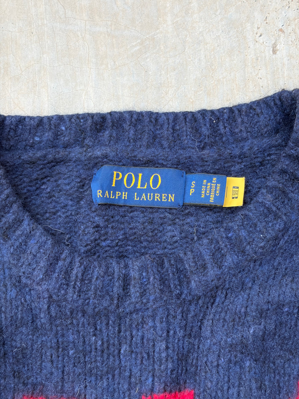 Vintage Polo Ralph Lauren “POLO” Knit Sweater S/M