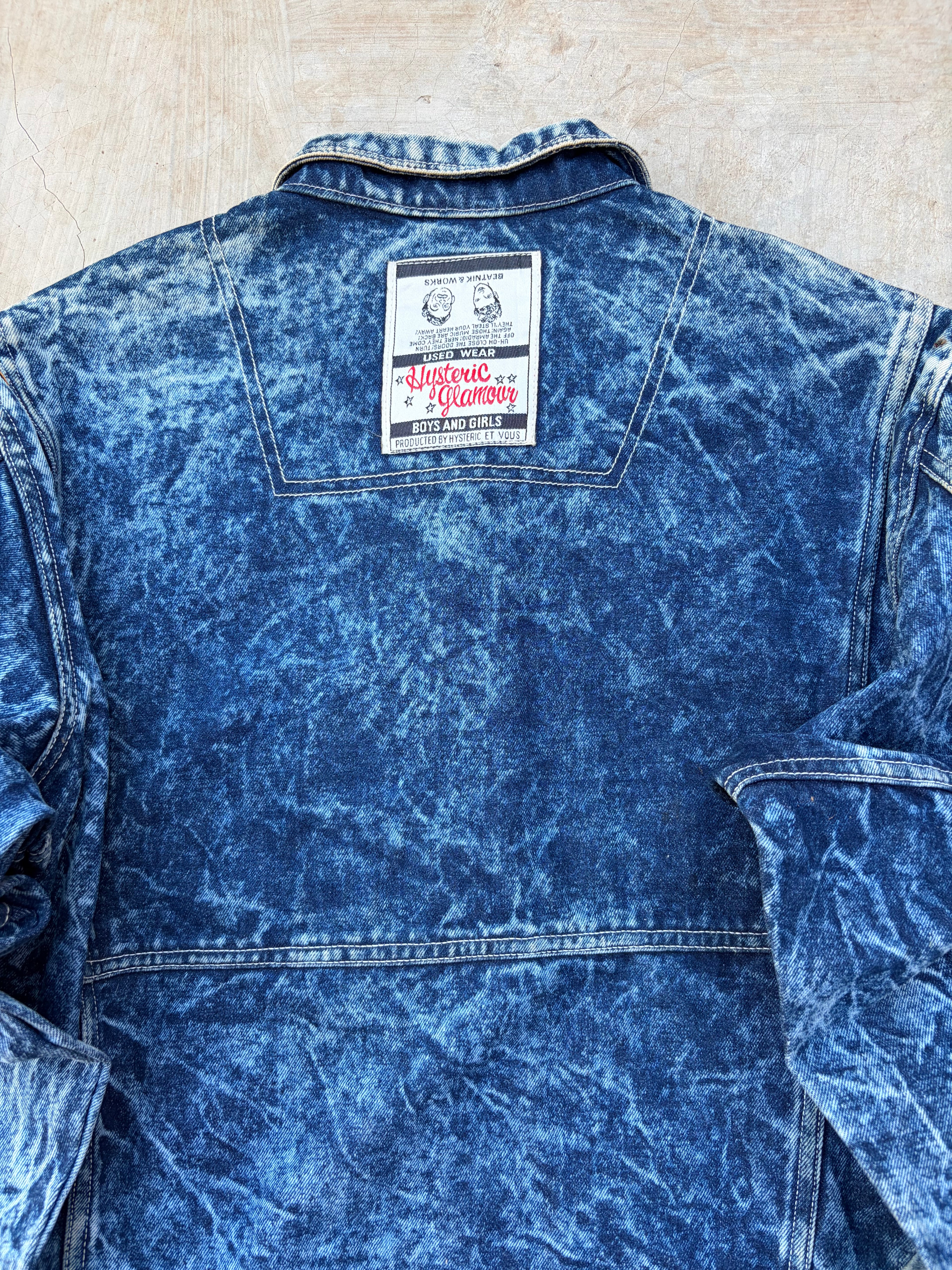 Vintage 80s Hysteric Glamour Y2K Punk Denim Trucker M