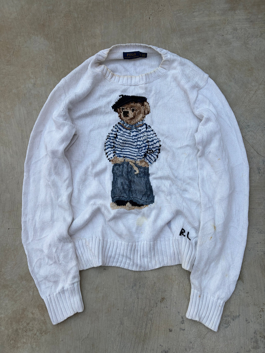 Vintage Polo Ralph Lauren Polo Bear Sweater – Nautical Bear M