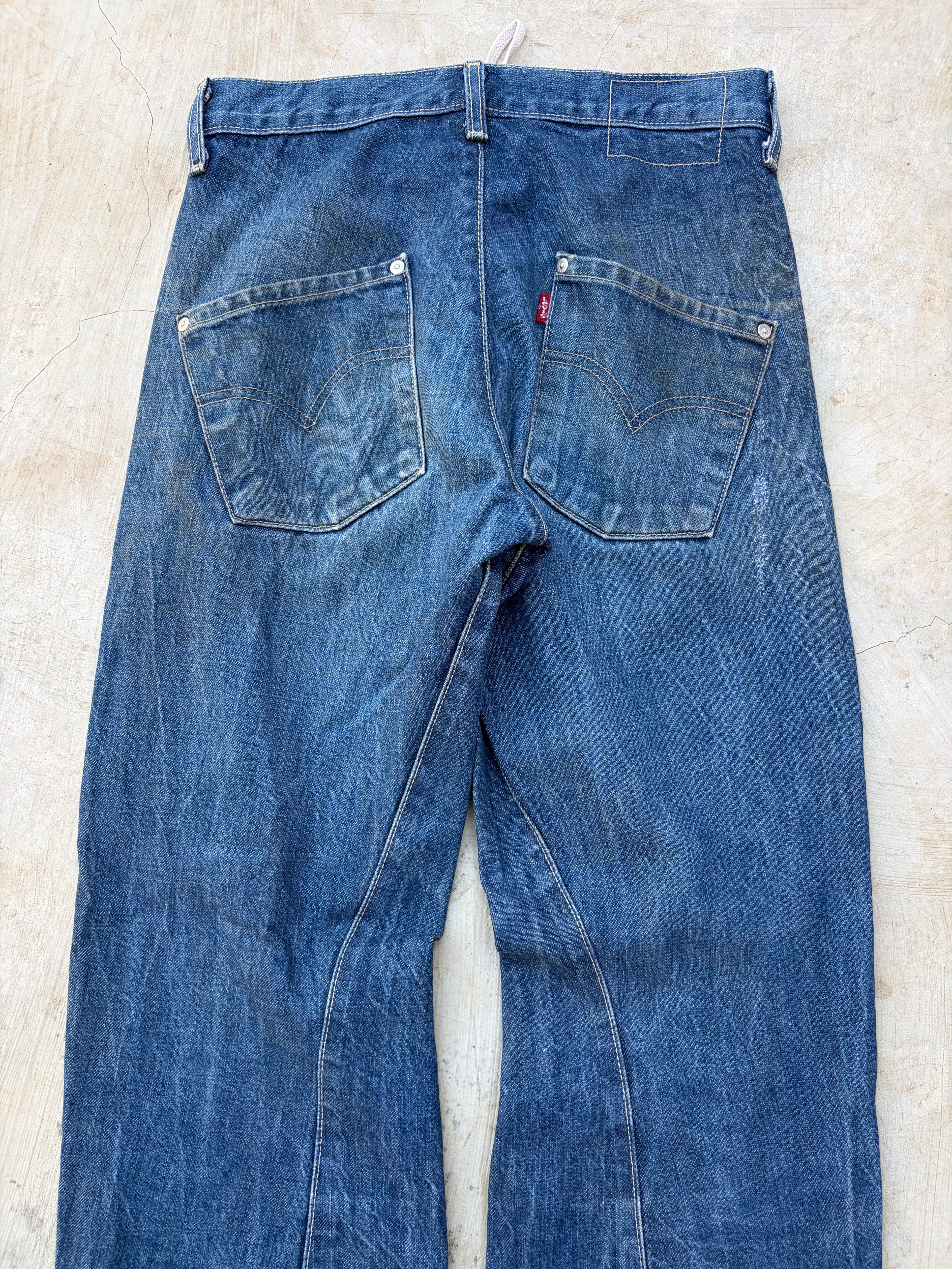 Vintage Levi’s 503 Denim Jeans Faded Blue Straight Leg 28