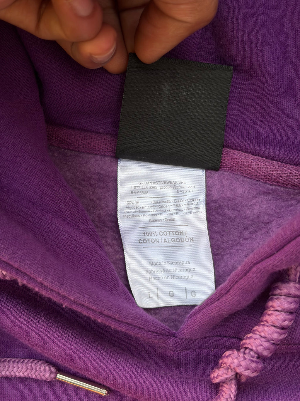 Vintage 00s Thrasher Flame Logo Hoodie (Purple) L