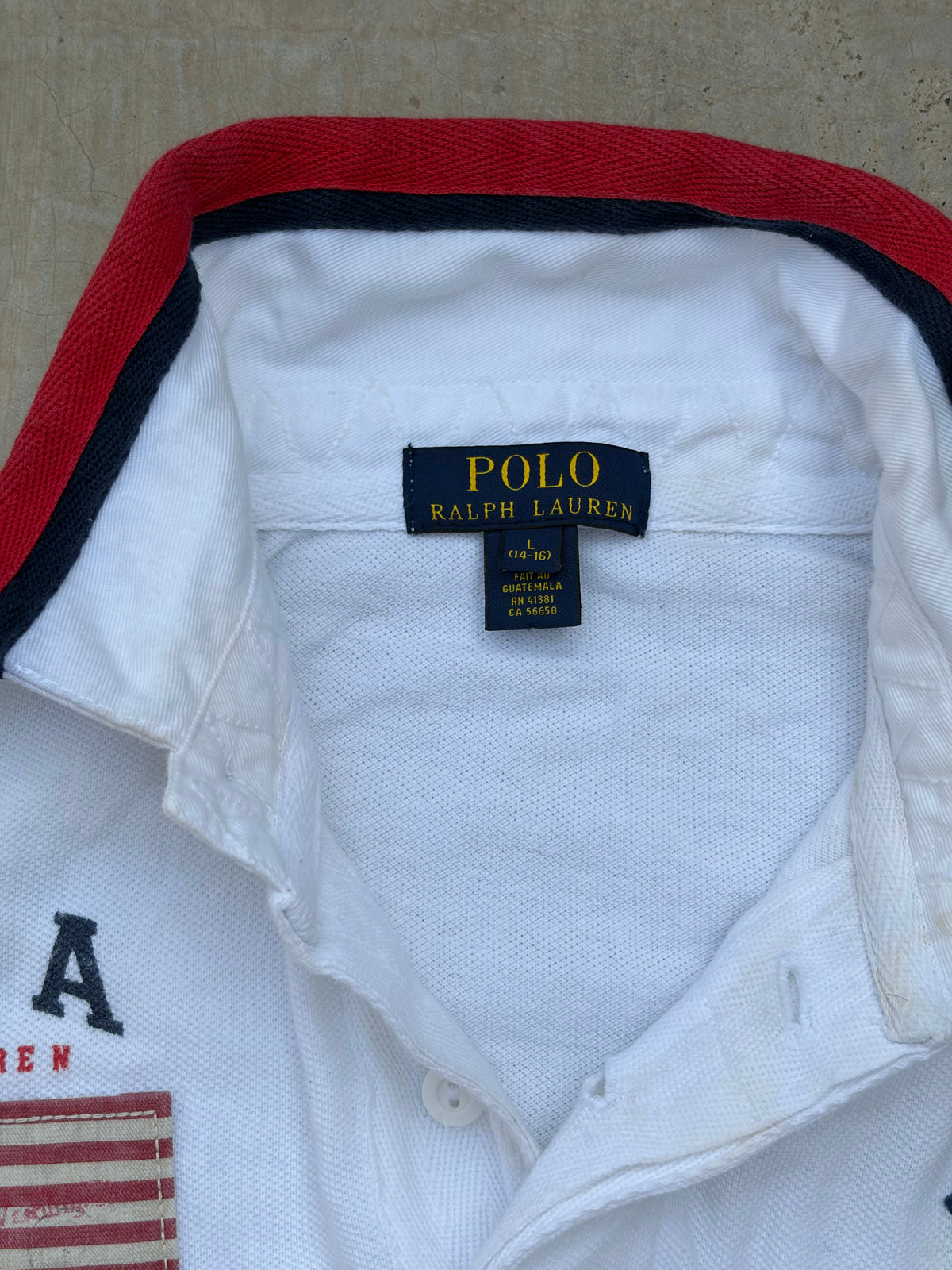 Vintage Polo Ralph Lauren USA Flag Polo Shirt XS/S