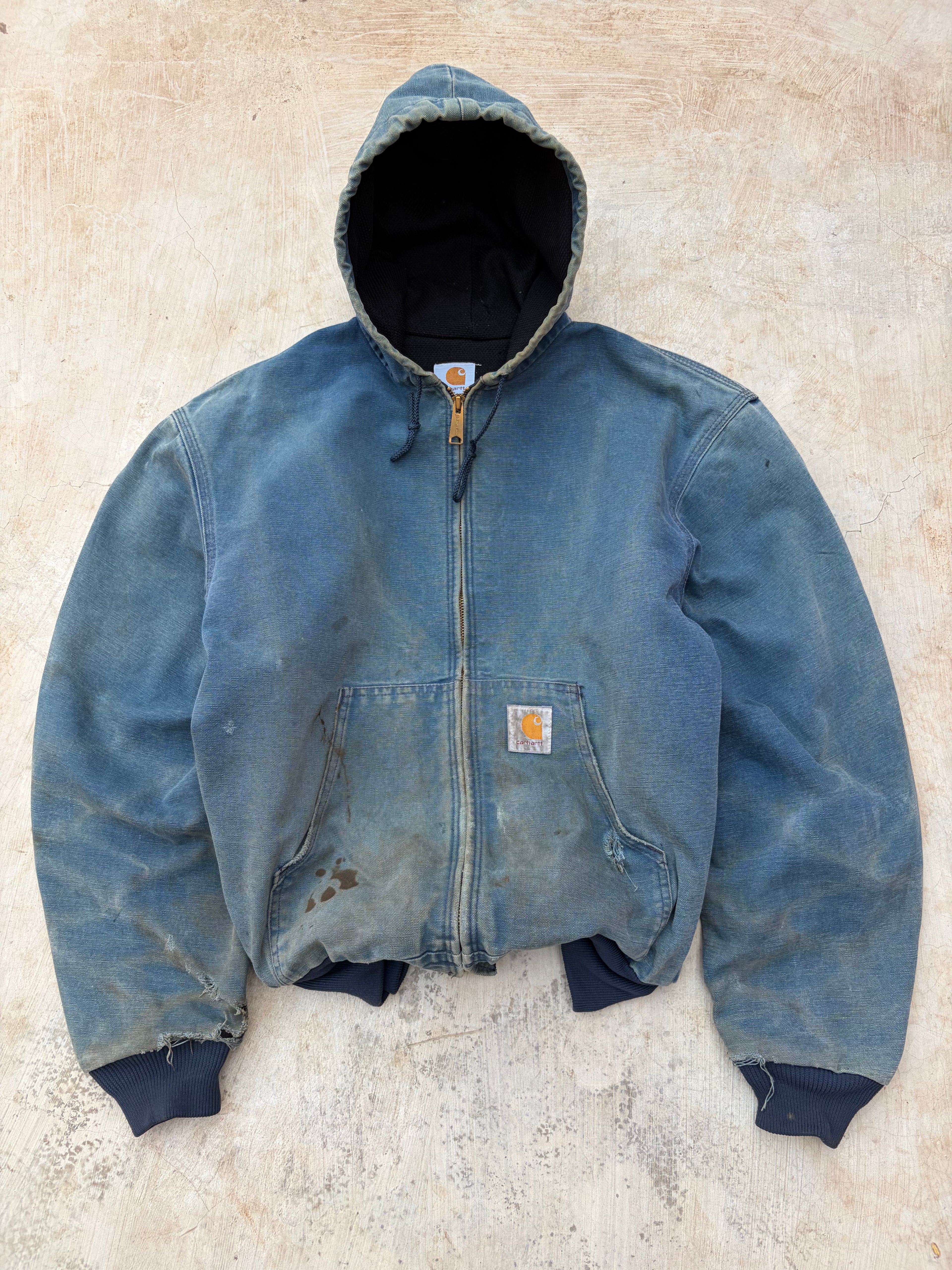 Vintage 1999 Sunfaded Carhartt Active Jacket J03 NVY XL