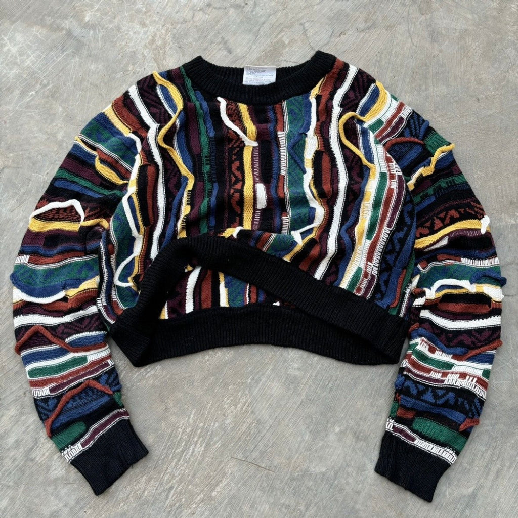 Vintage 90s 3D Knit M/L Womens
