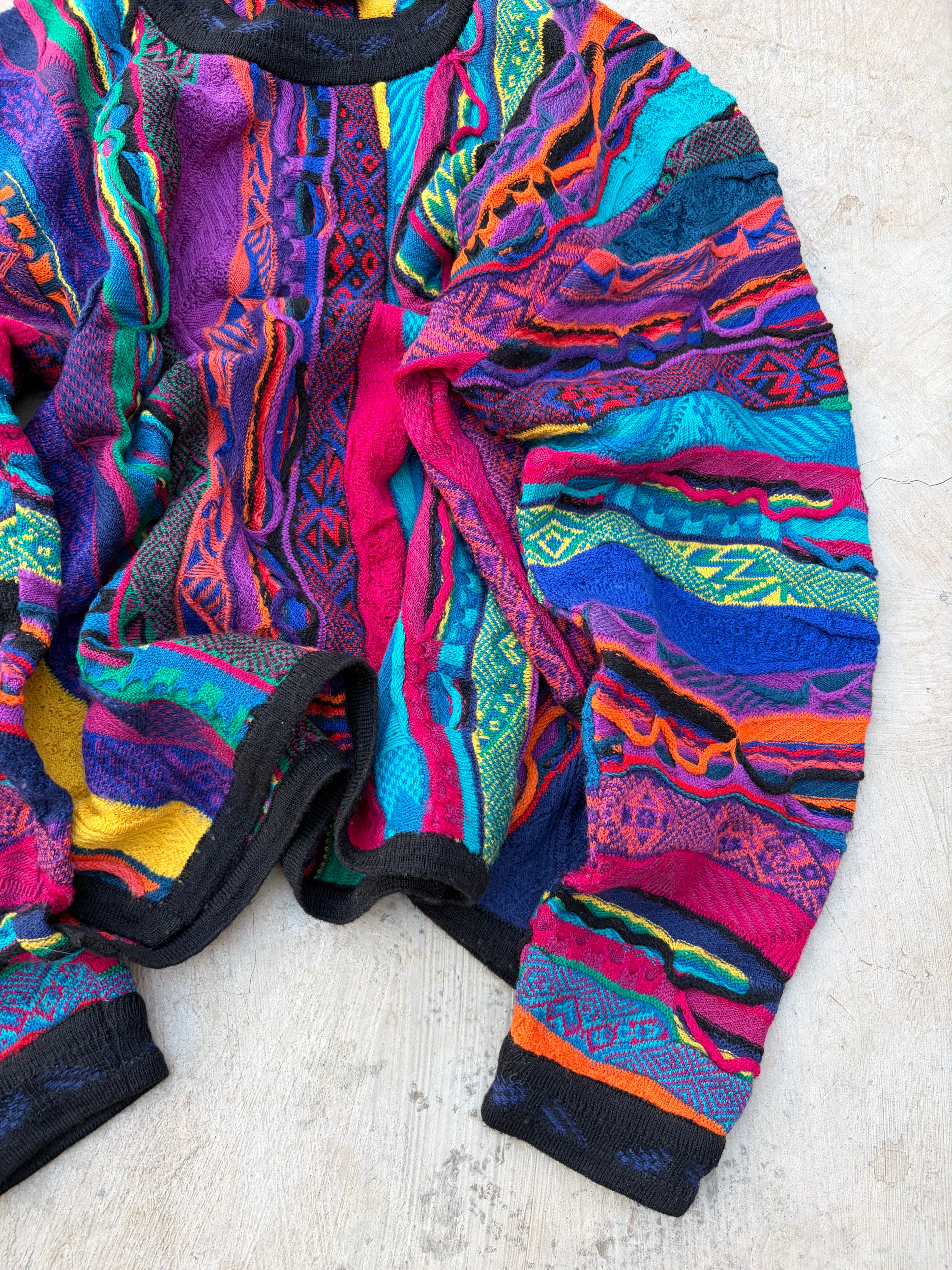 Vintage 90s COOGI Australia Pure New Wool Knit Sweater M