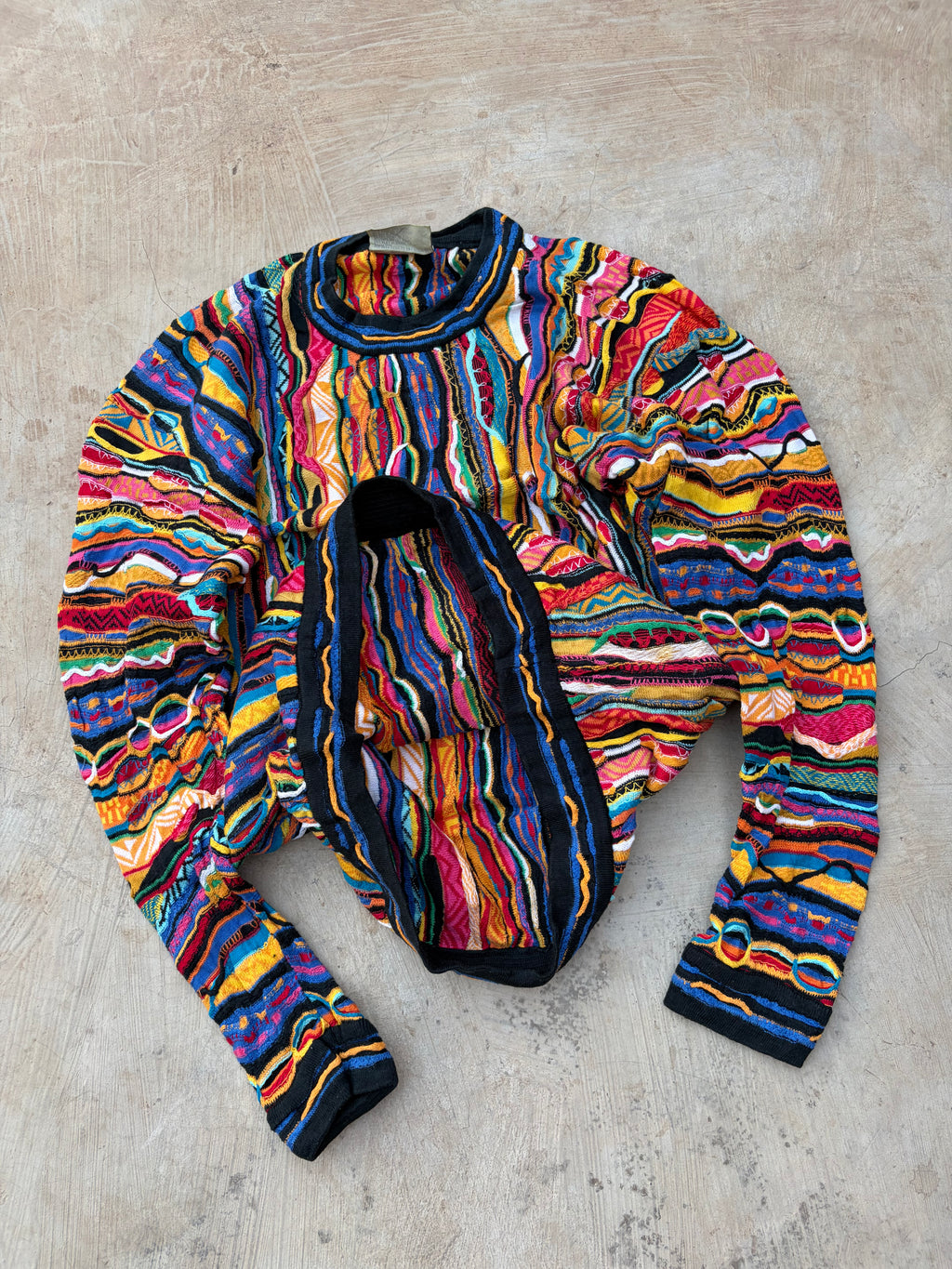 90s Coogi Australia Pure New Wool Knit Sweater Made In Australia M