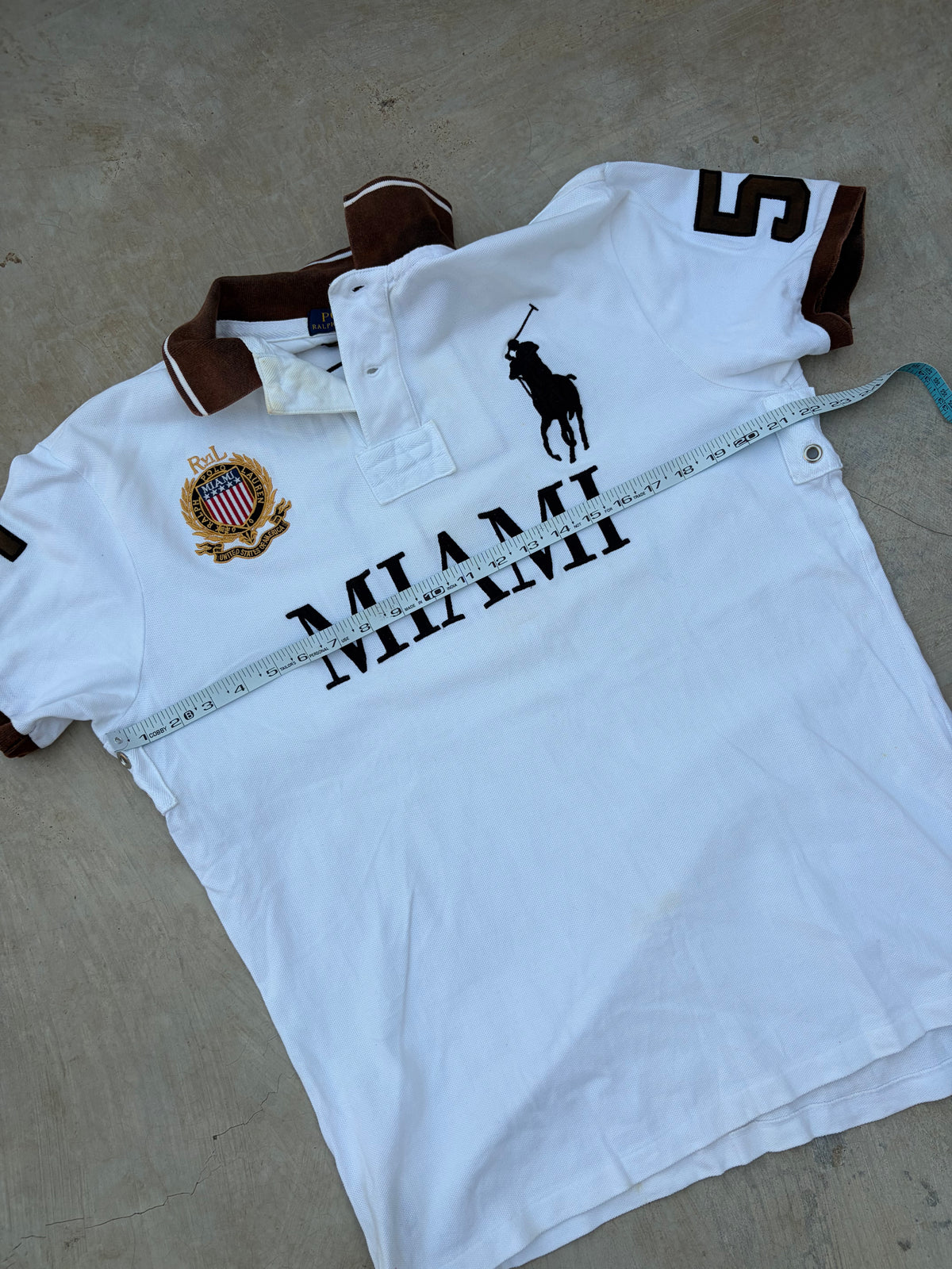 Vintage Polo Ralph Lauren Miami Big Pony Polo Shirt L