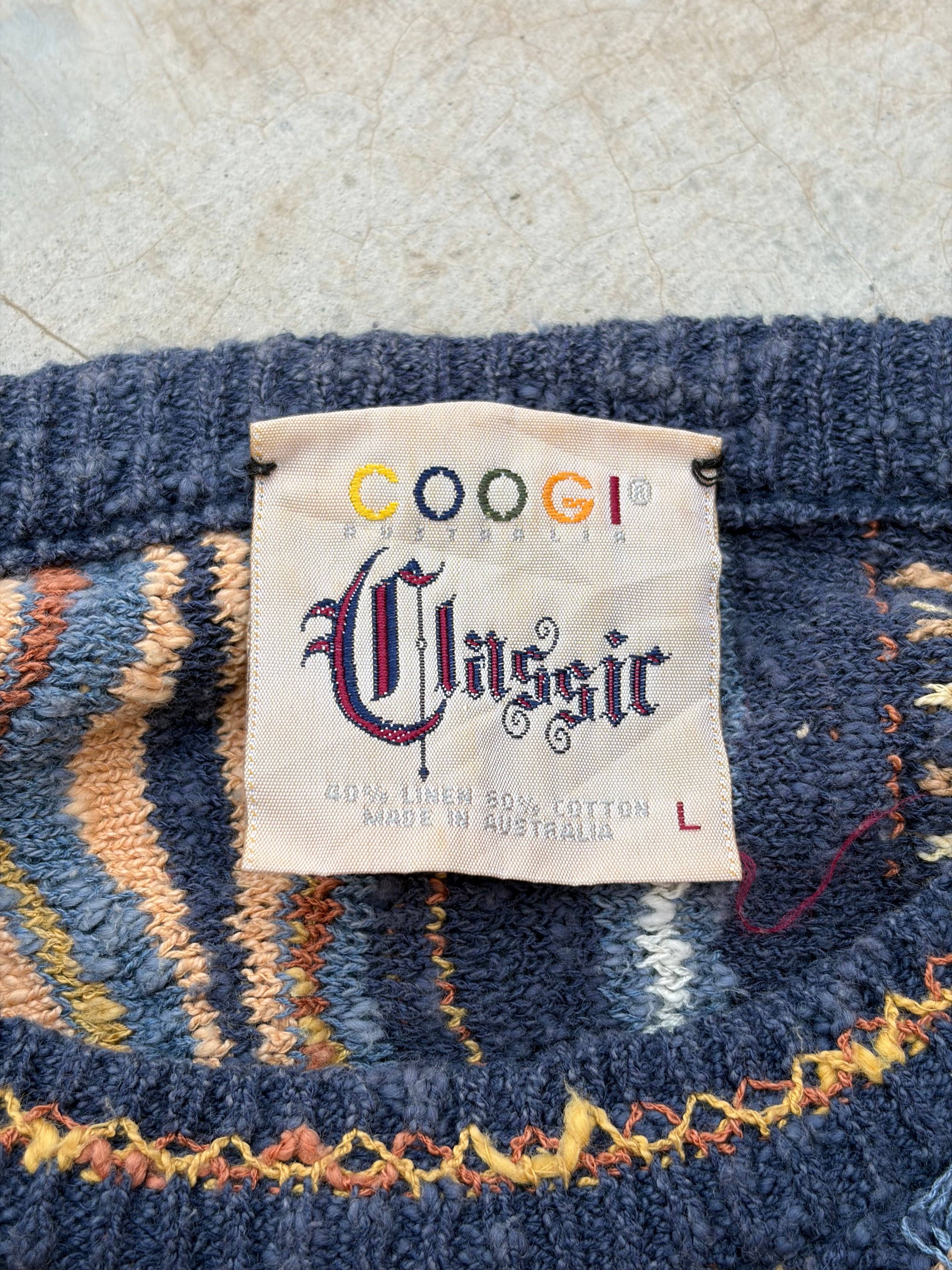 Vintage 90s Coogi Classic 3D Knit Sweater L