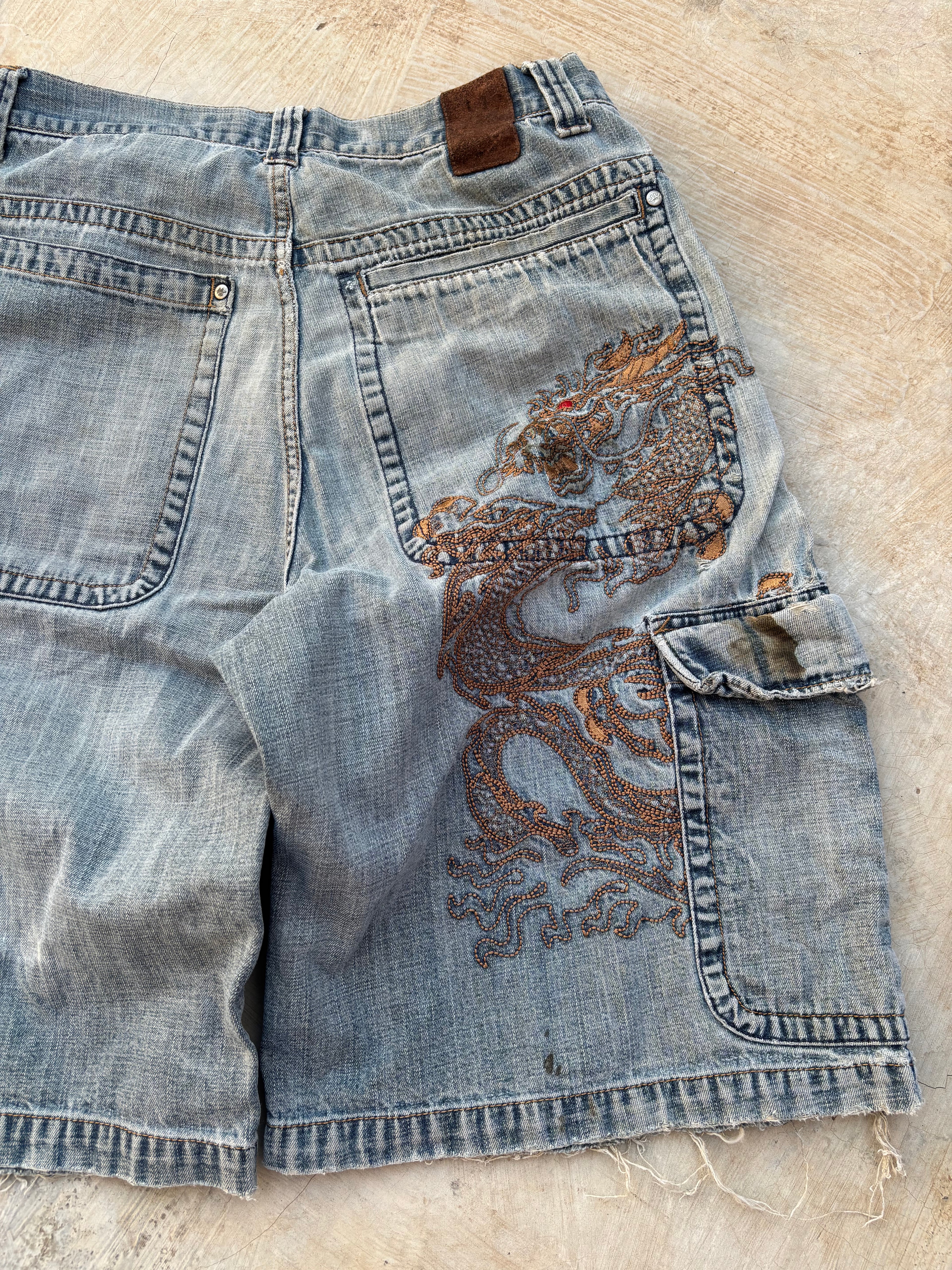 Vintage 90s Jnco Dragon Jorts 34