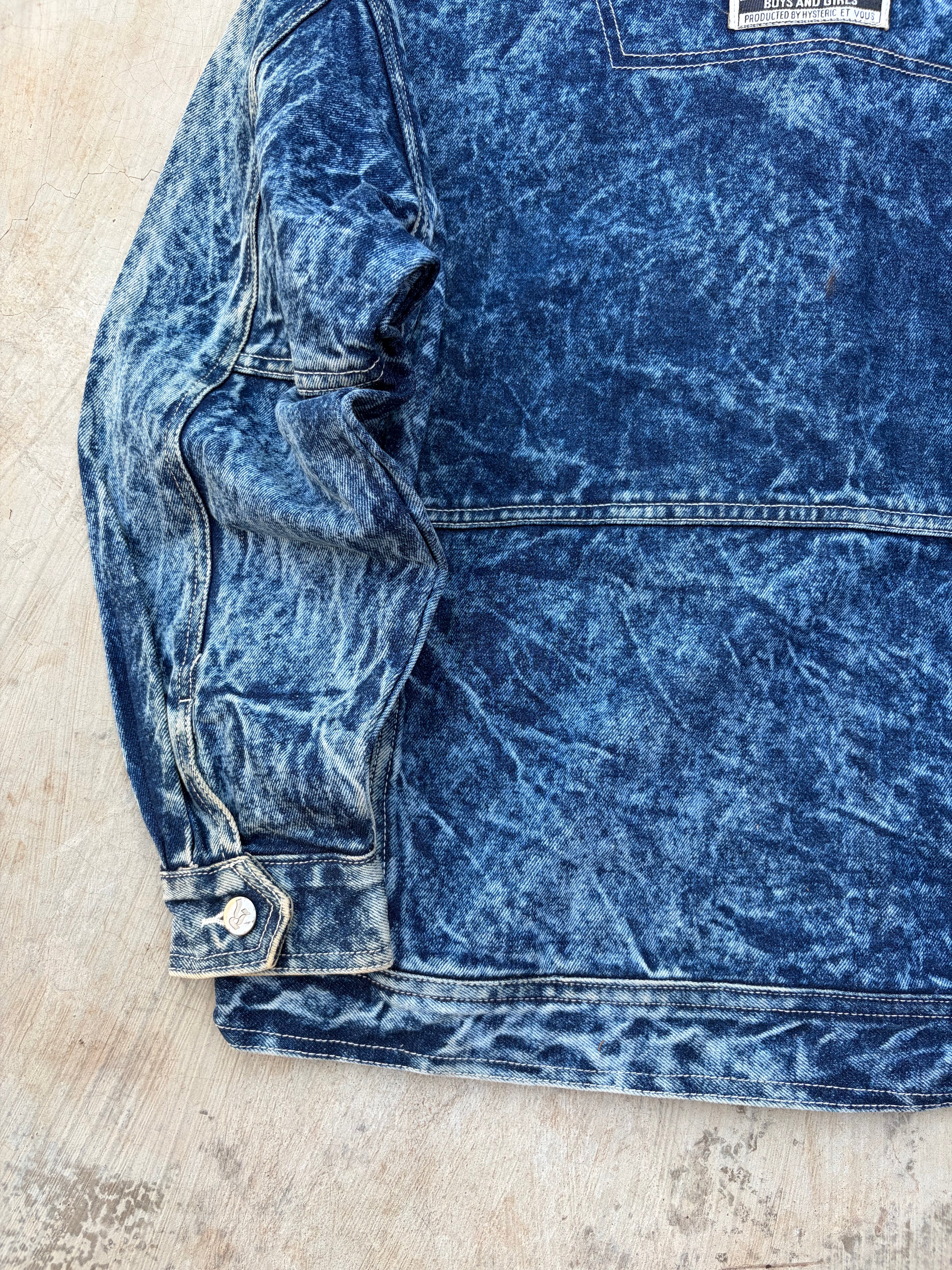 Vintage 80s Hysteric Glamour Y2K Punk Denim Trucker M