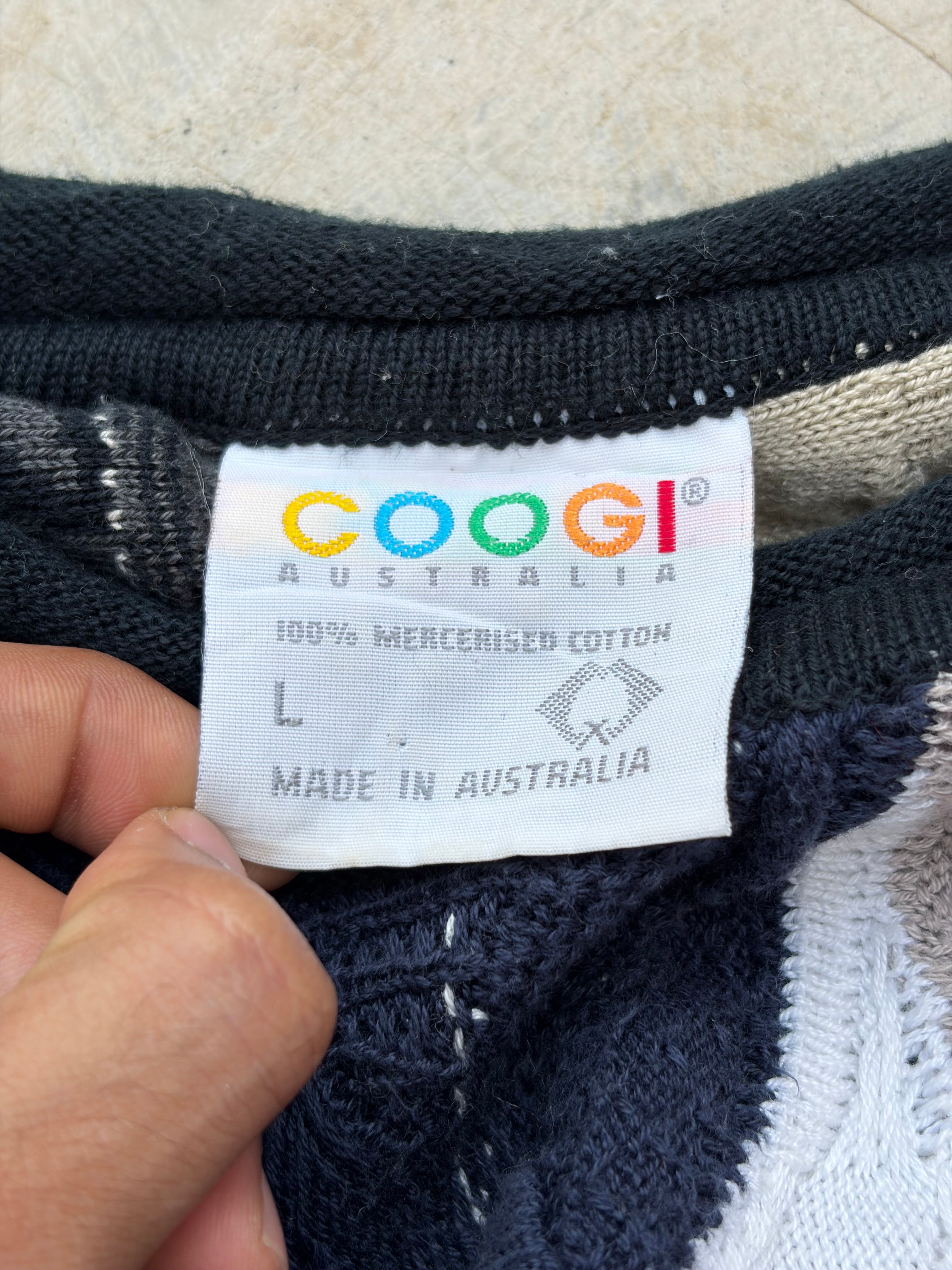 Vintage 90s Coogi 3D Knit Sweater XL
