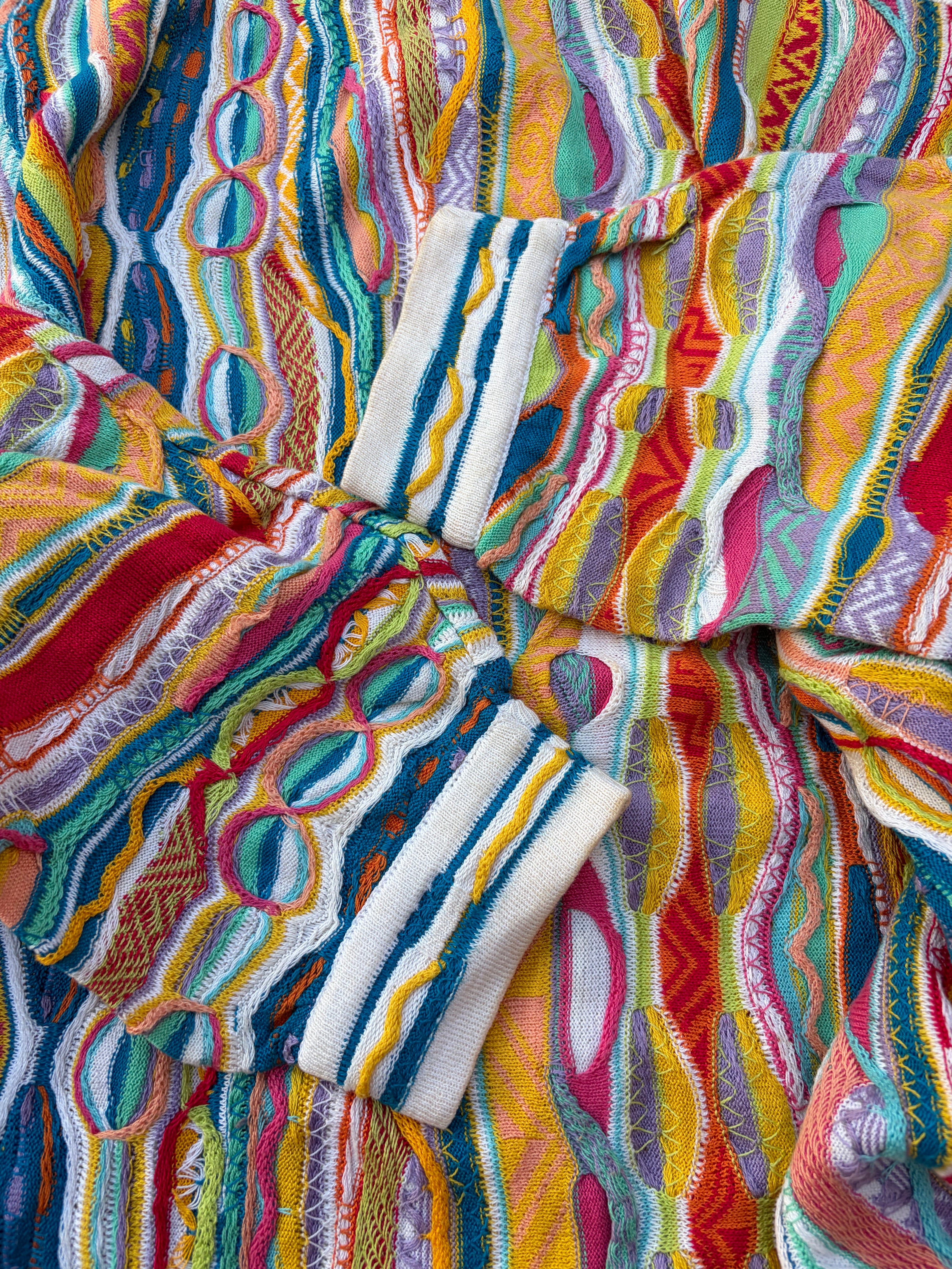Vintage 90s COOGI Australia 3D Mercerised Cotton Knit Sweater Size L
