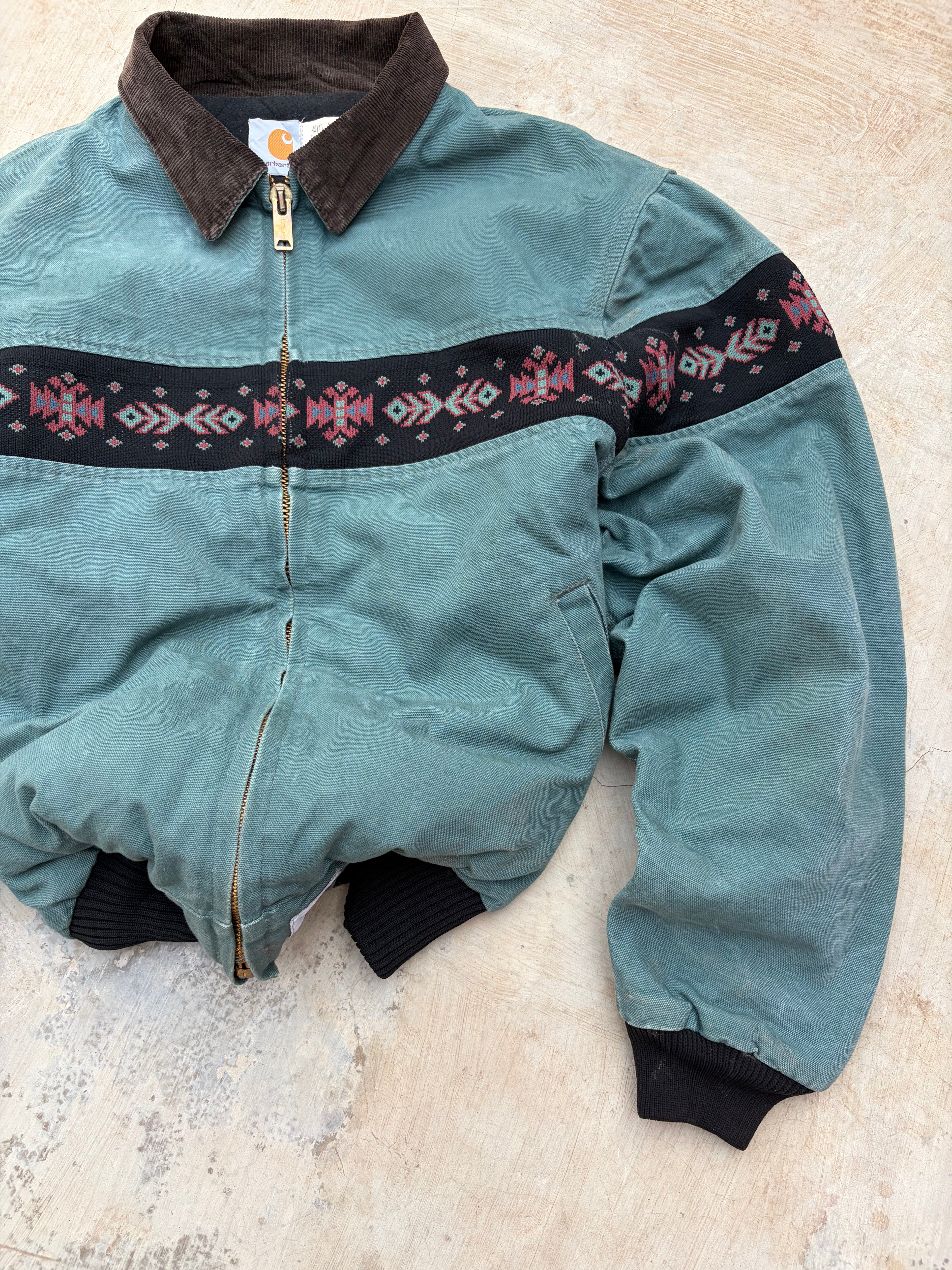Vintage 90s 1995 Carhartt Aztec Jacket JQ0535 L