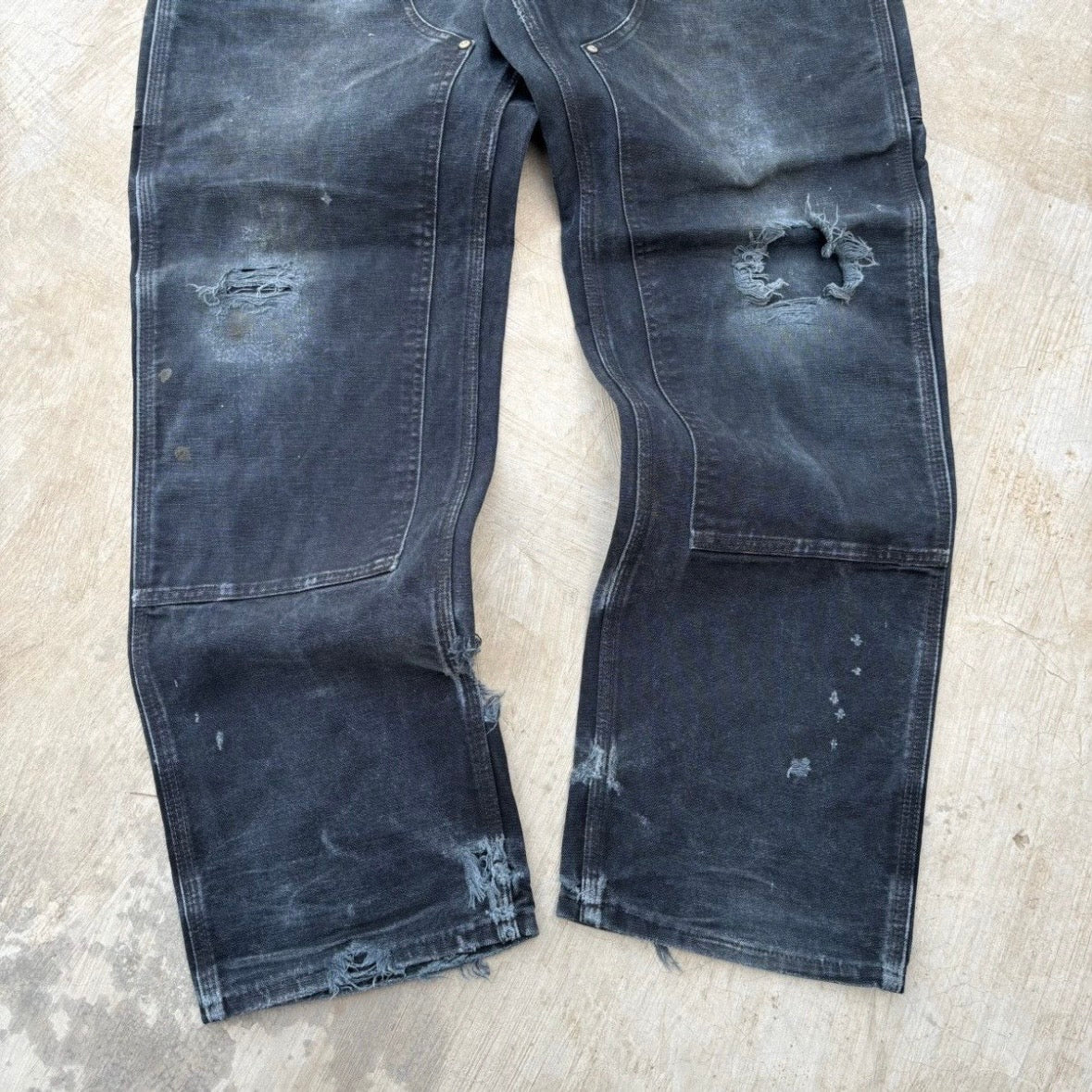Vintage 00s Carhartt Double Knee B01 BLK 34