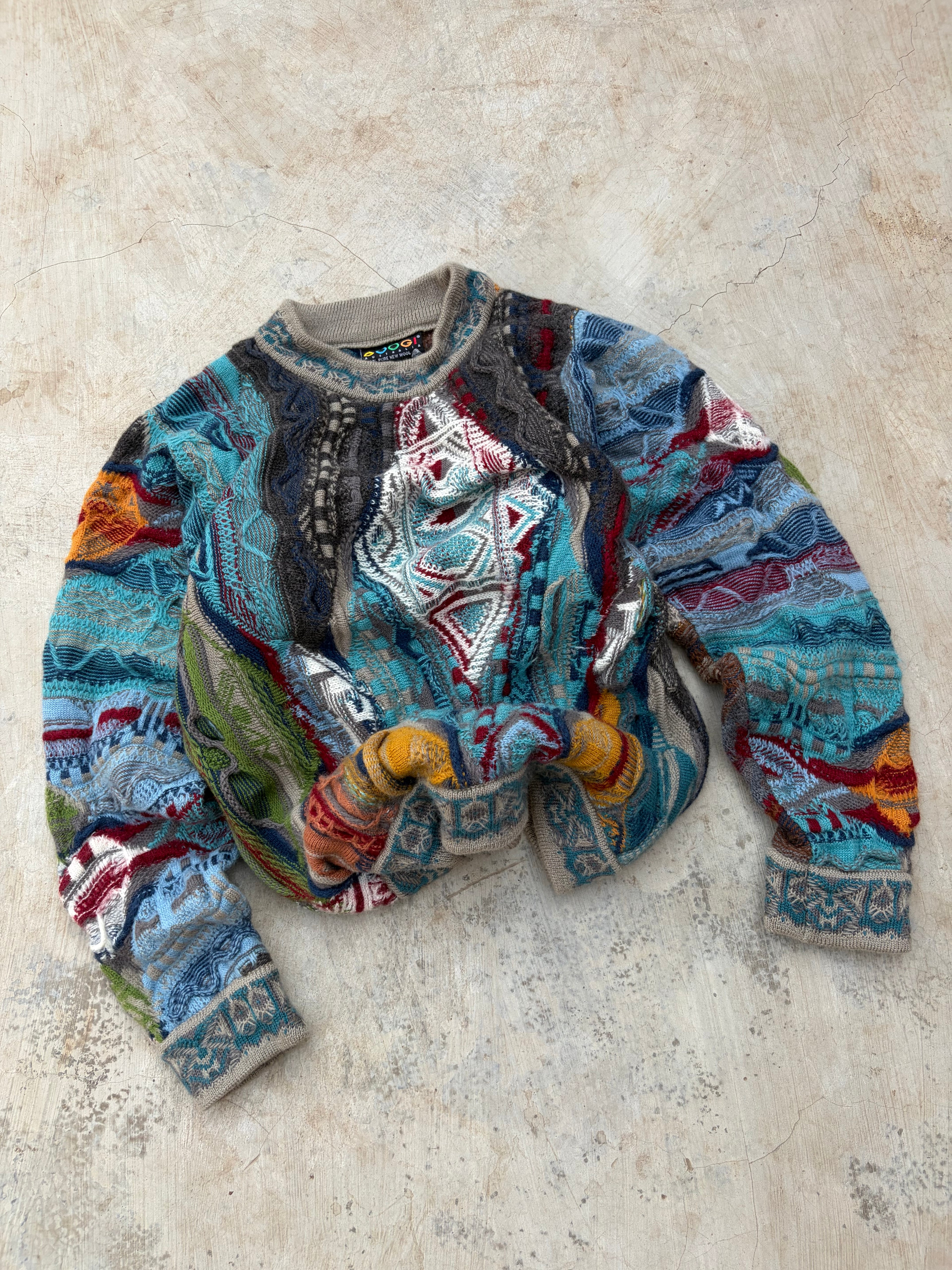 Vintage 90s Coogi 3D Knit Sweater S
