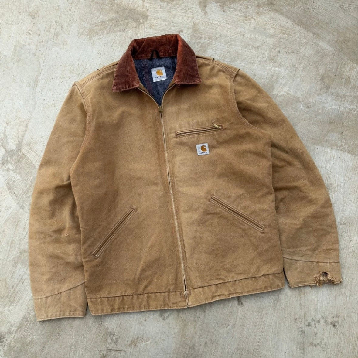 Vintage 00s Carhartt Detroit Jacket BRN M