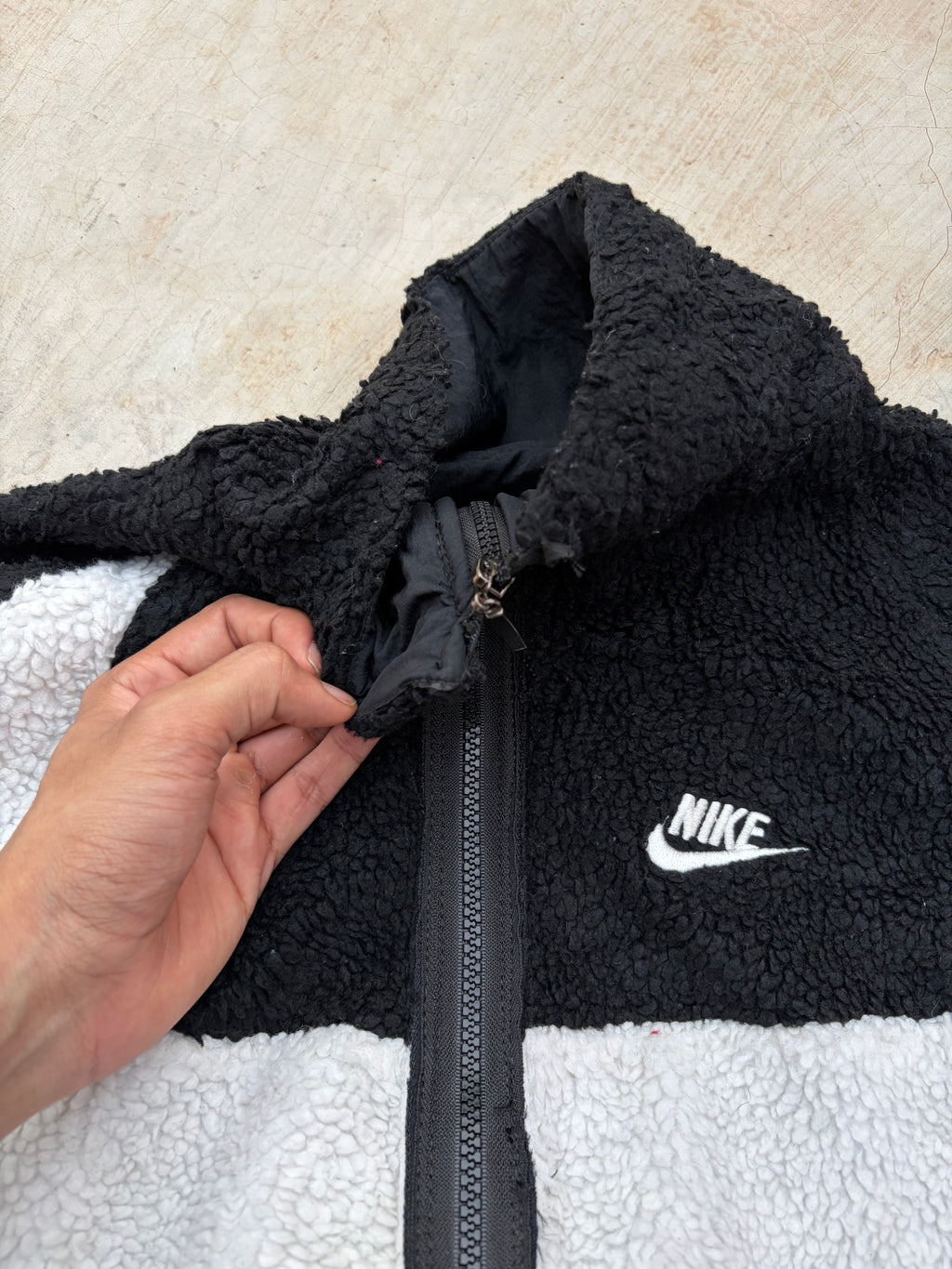 Vintage 00s Nike Reversible Fleece Jacket M