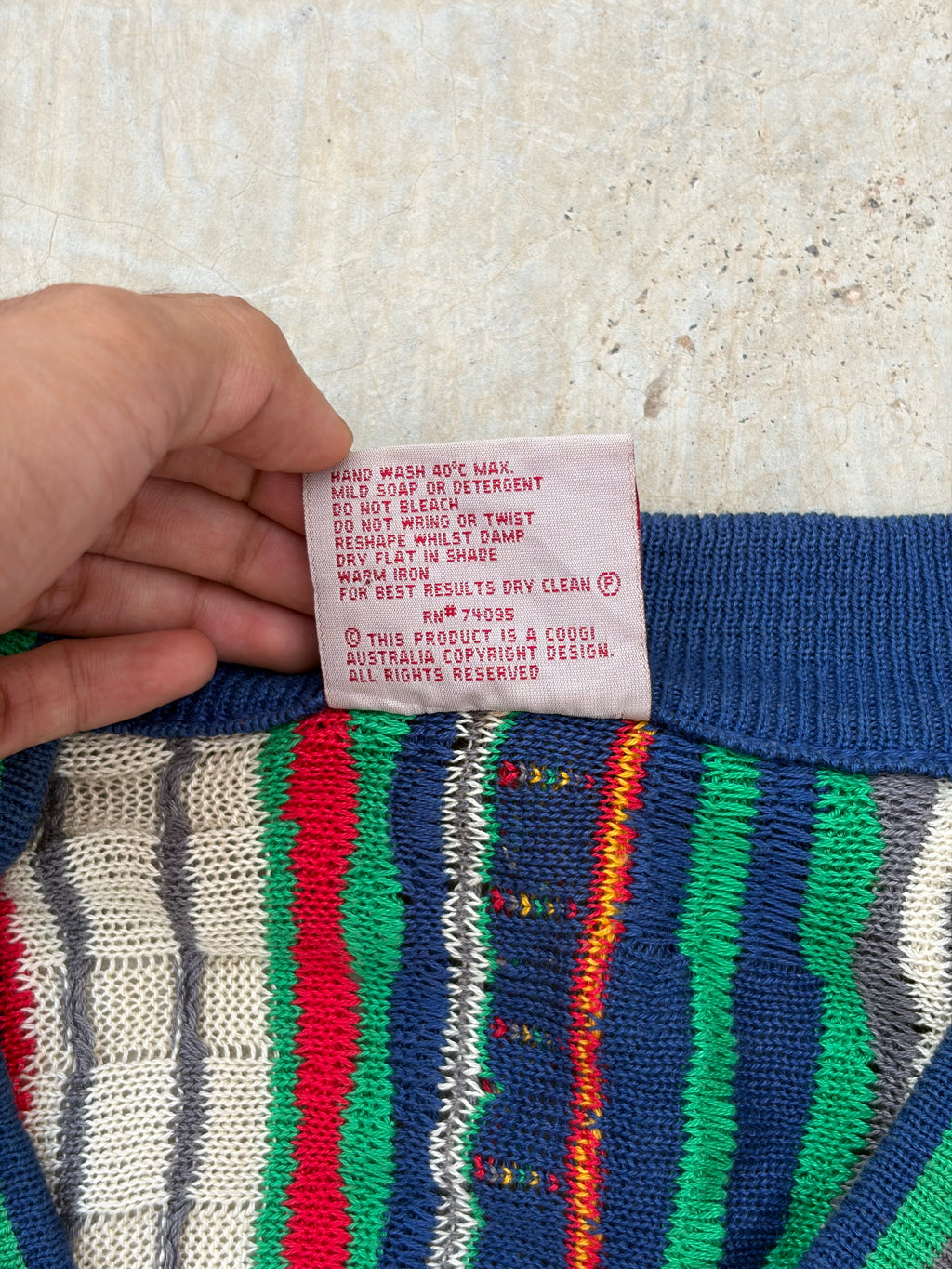Rare Vintage CUGGI 3D Knit Cardigan M