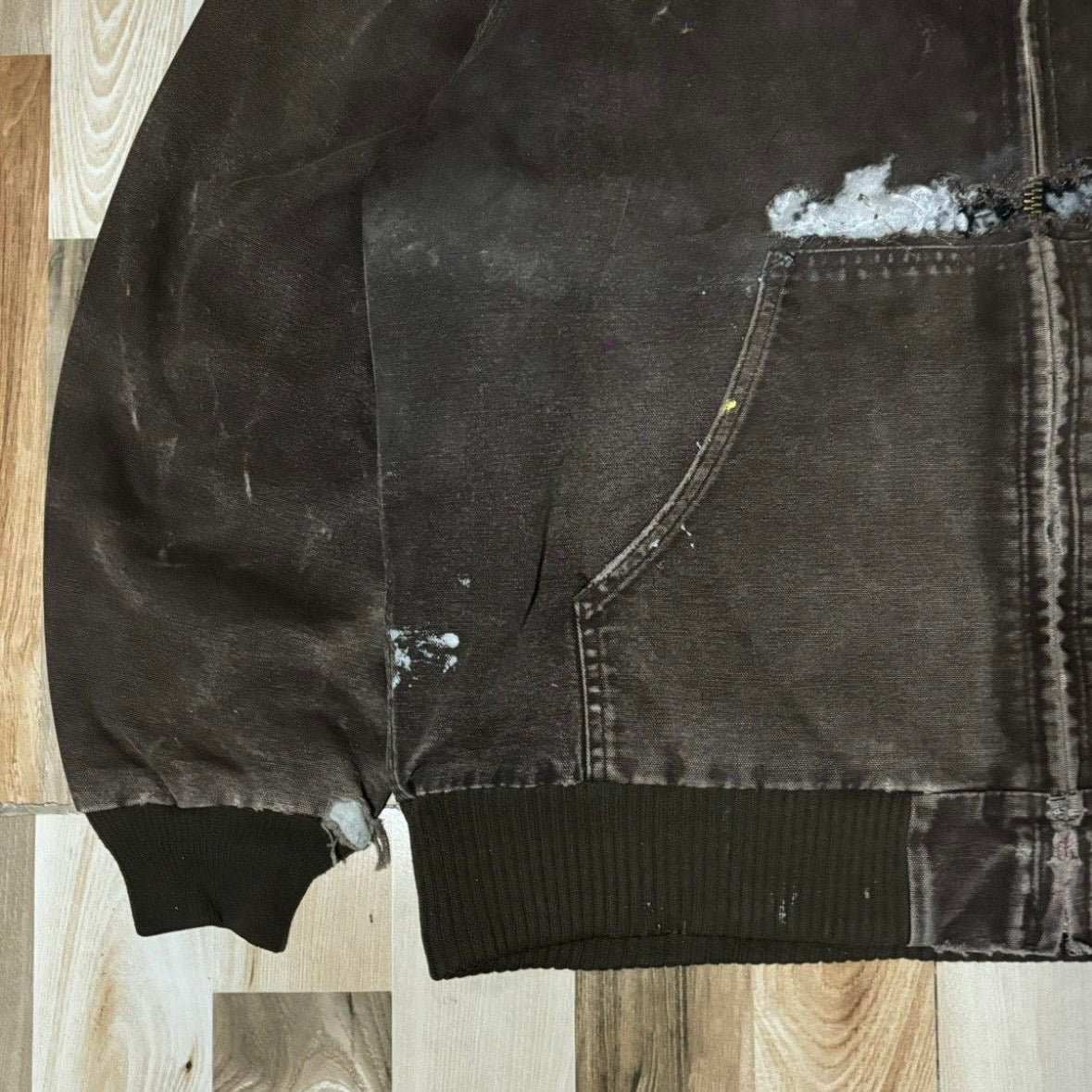 Vintage 00s Carhartt Thrashed Active Jacket DKB L