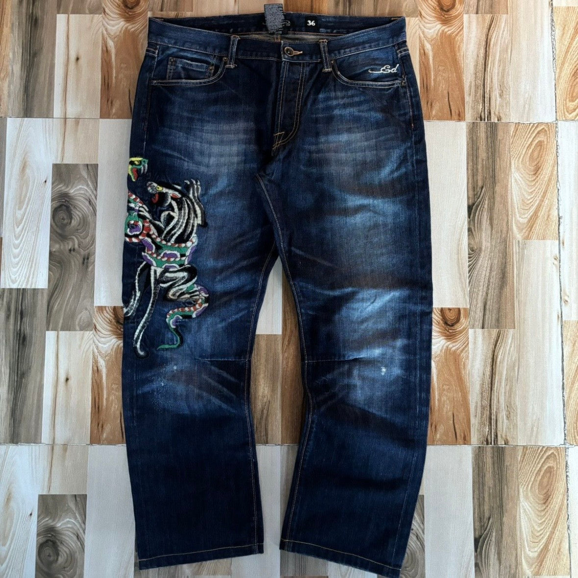 Vintage Edhardy Y2K Baggy Pant 36