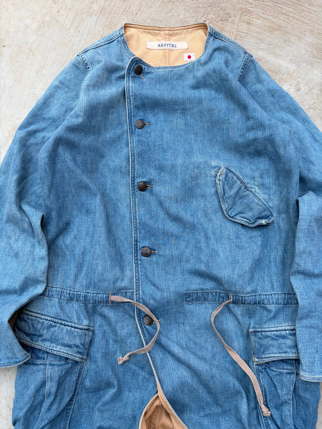 Vintage 00s Kapital Kiro Hirata Asymmetric Denim Coat Women S