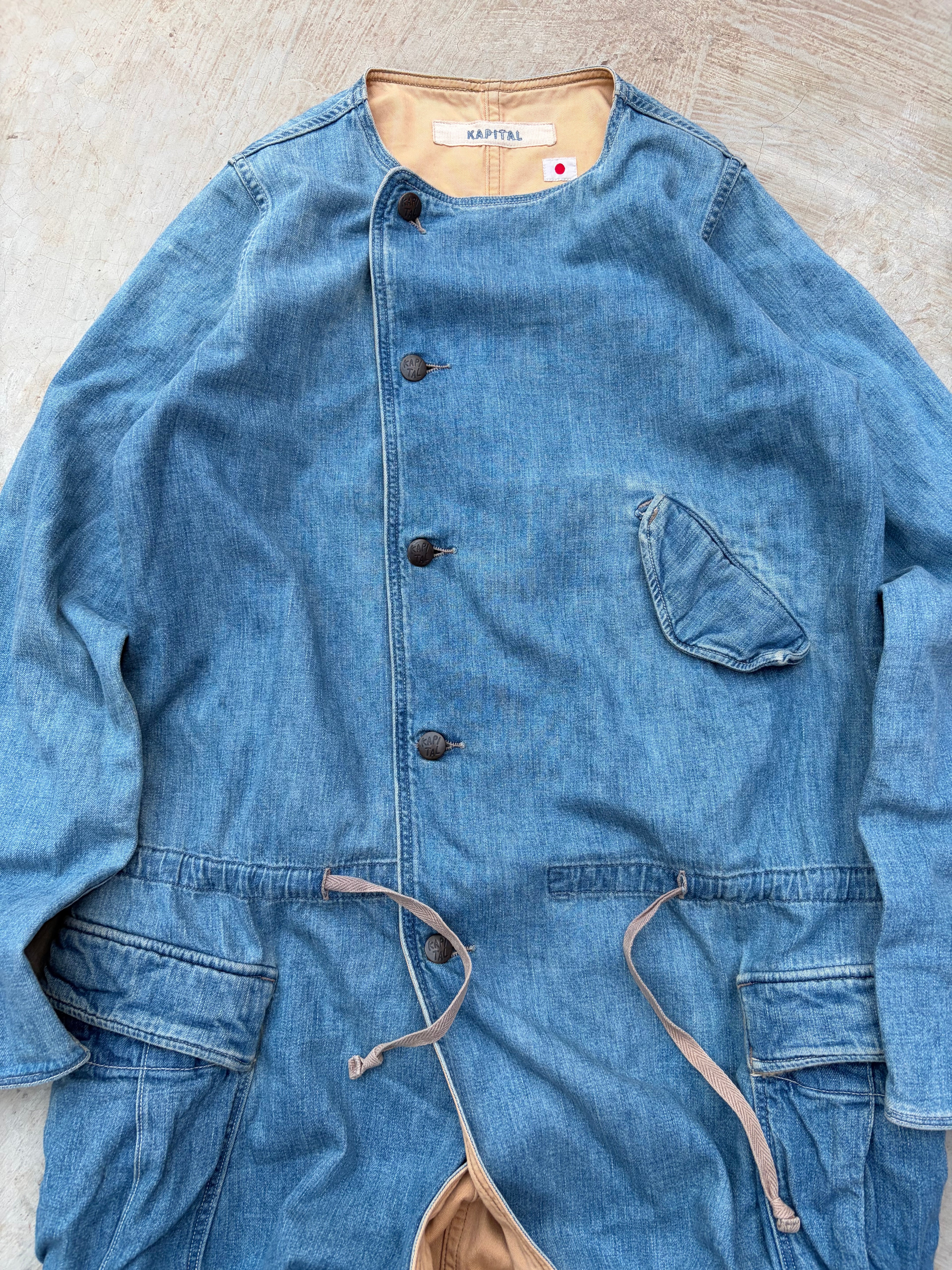Vintage 00s Kapital Kiro Hirata Asymmetric Denim Coat Women S