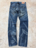 Vintage 2000s Levi’s 202 Cargo Denim Jeans Buckle Back 28