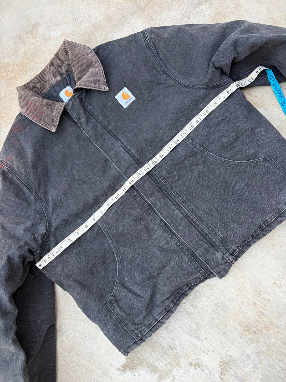 Vintage 00s Carhartt Crop Arctic Jacket Faded Black L/XL