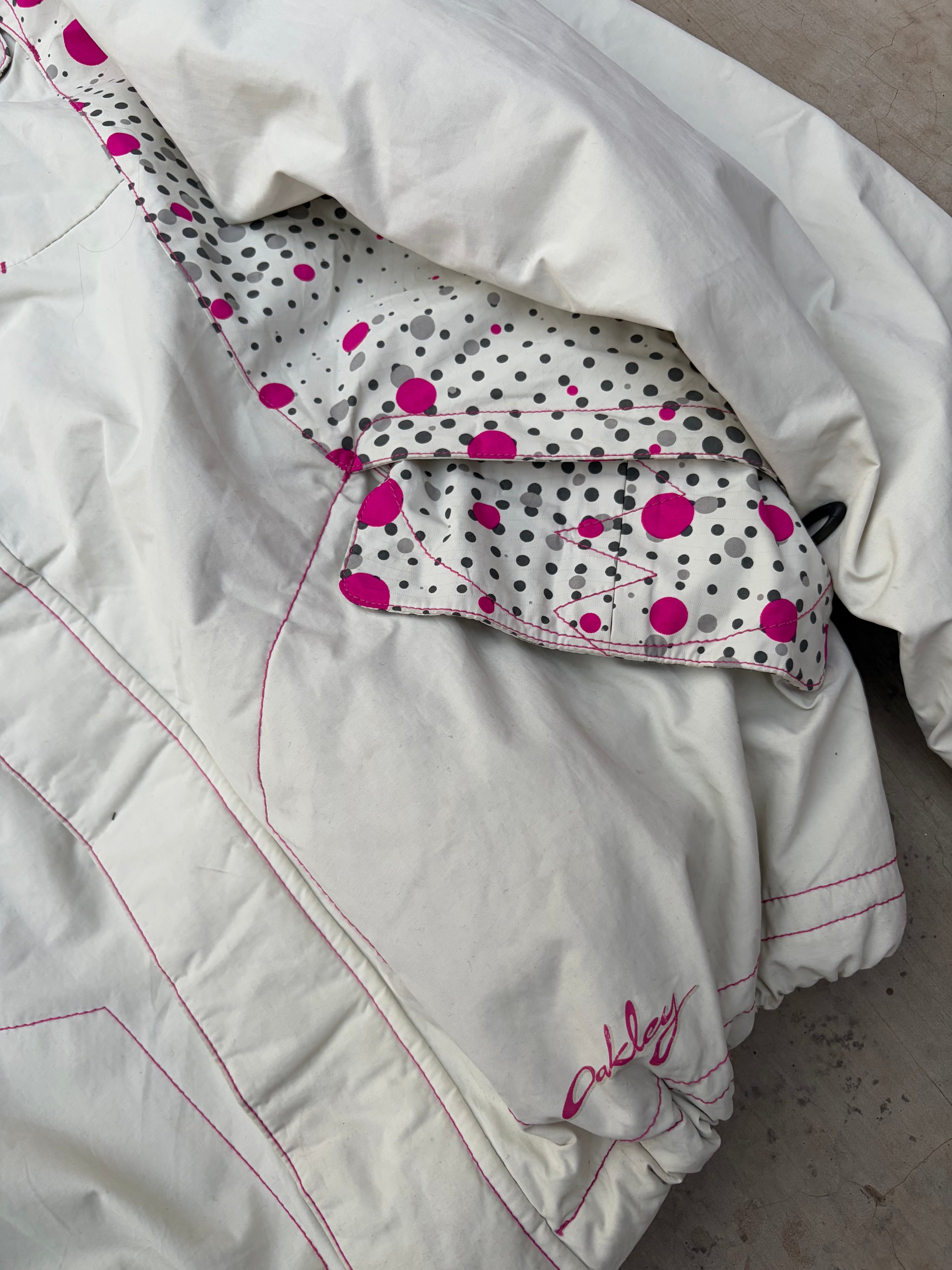Vintage 00s Oakley Road Fuel Snow Insulated Jacket Polka Dot Panel M