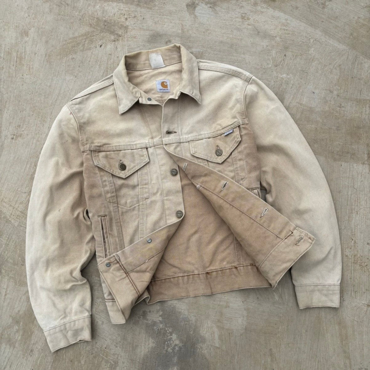 Vintage 80s 1989 100th Anniversary Carhartt Denim Trucker S